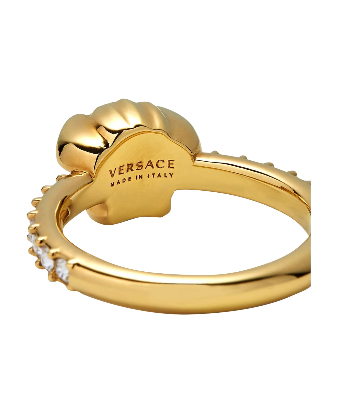 Versace Ring With Medusa Face - Gold