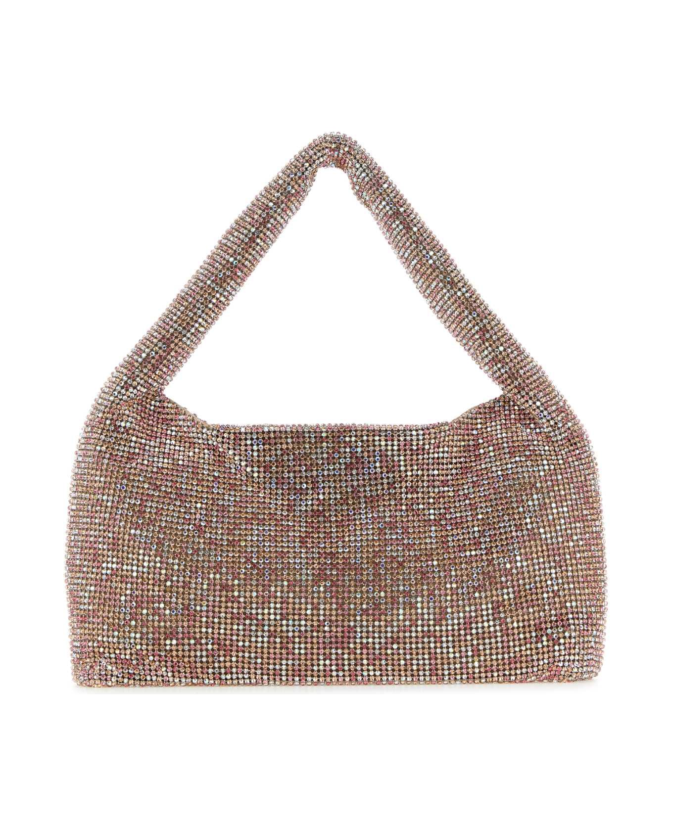 Kara Powder Pink Rhinestones Mini Handbag - PINKPIXEL