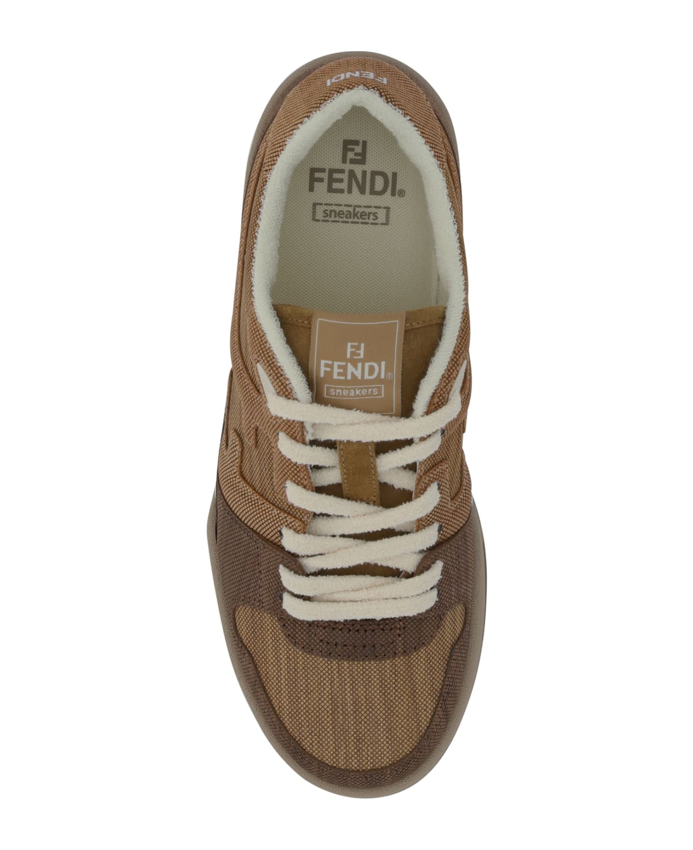 Fendi Match Sneakers - Noce+faggio+quercia