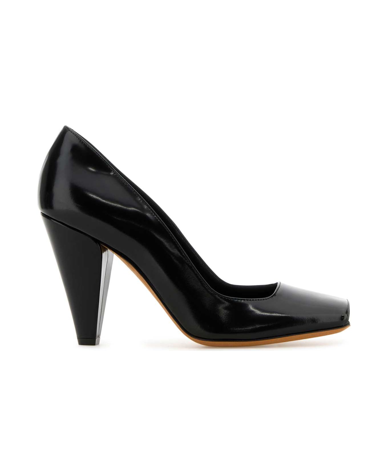 Khaite Black Leather Cedar Pumps - 200