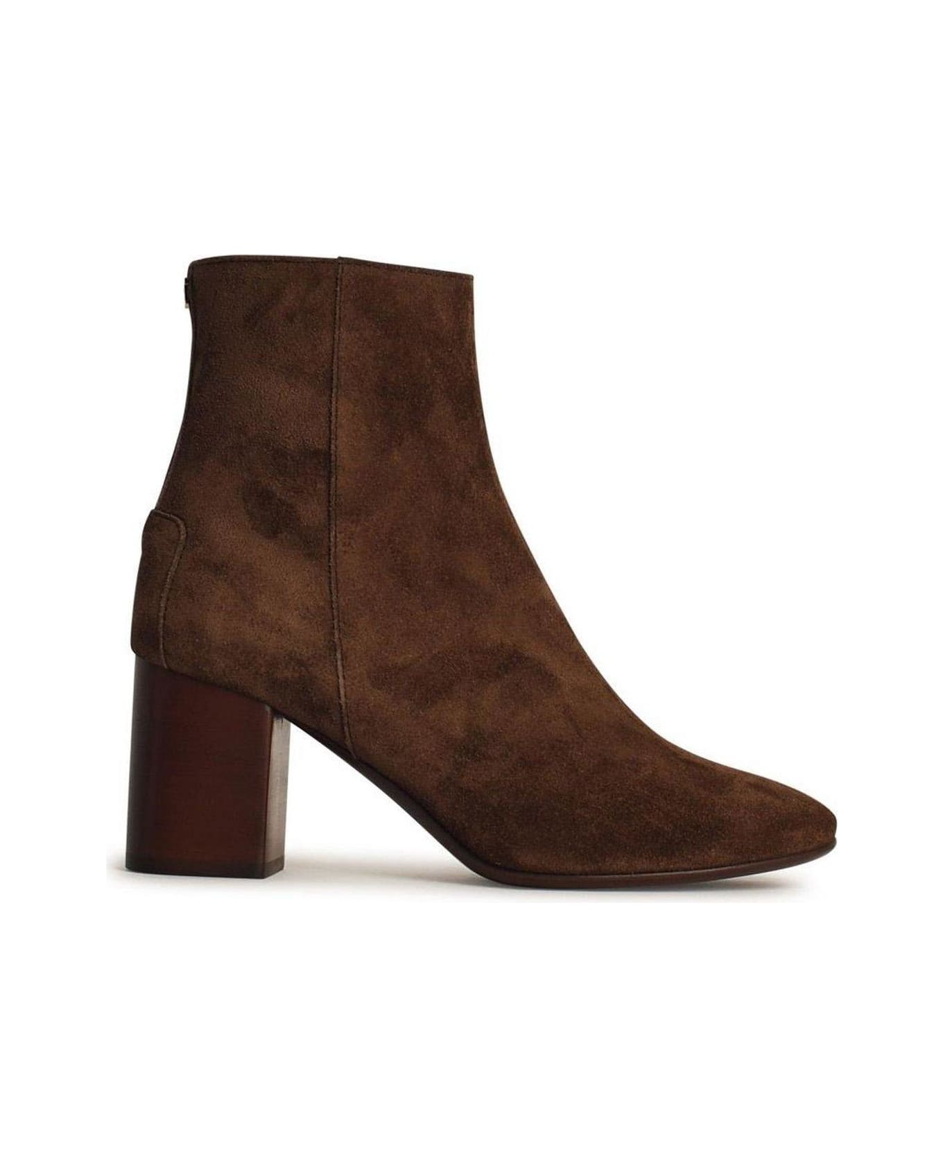 Tod's Block Heel Ankle Boots - Marrone Africa