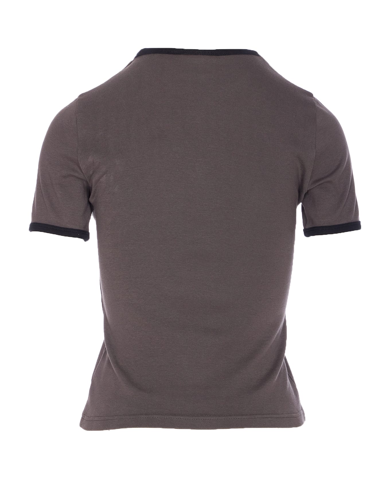 Courrèges Signature Contrast Logo T-shirt - Grey