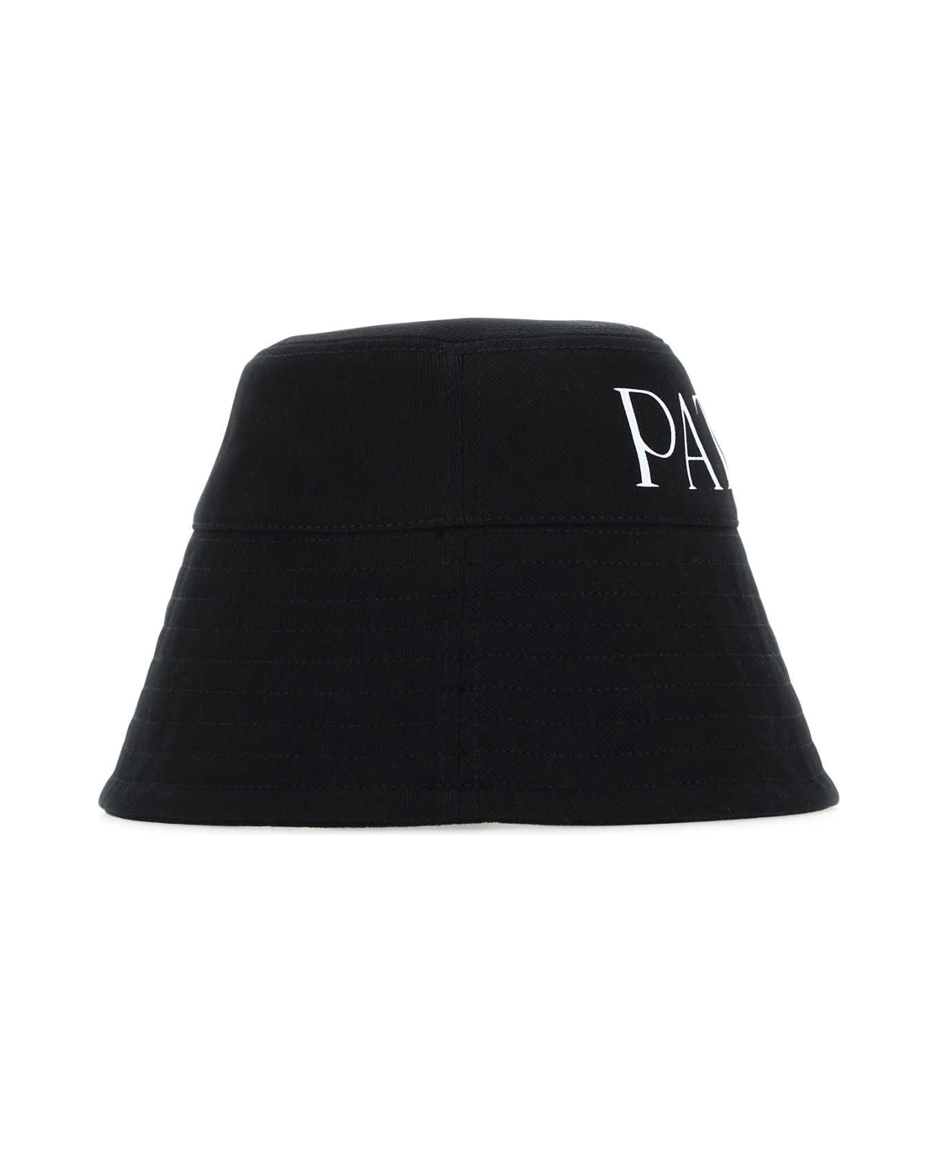 Patou Black Canvas Hat - 999B ヘアアクセサリー