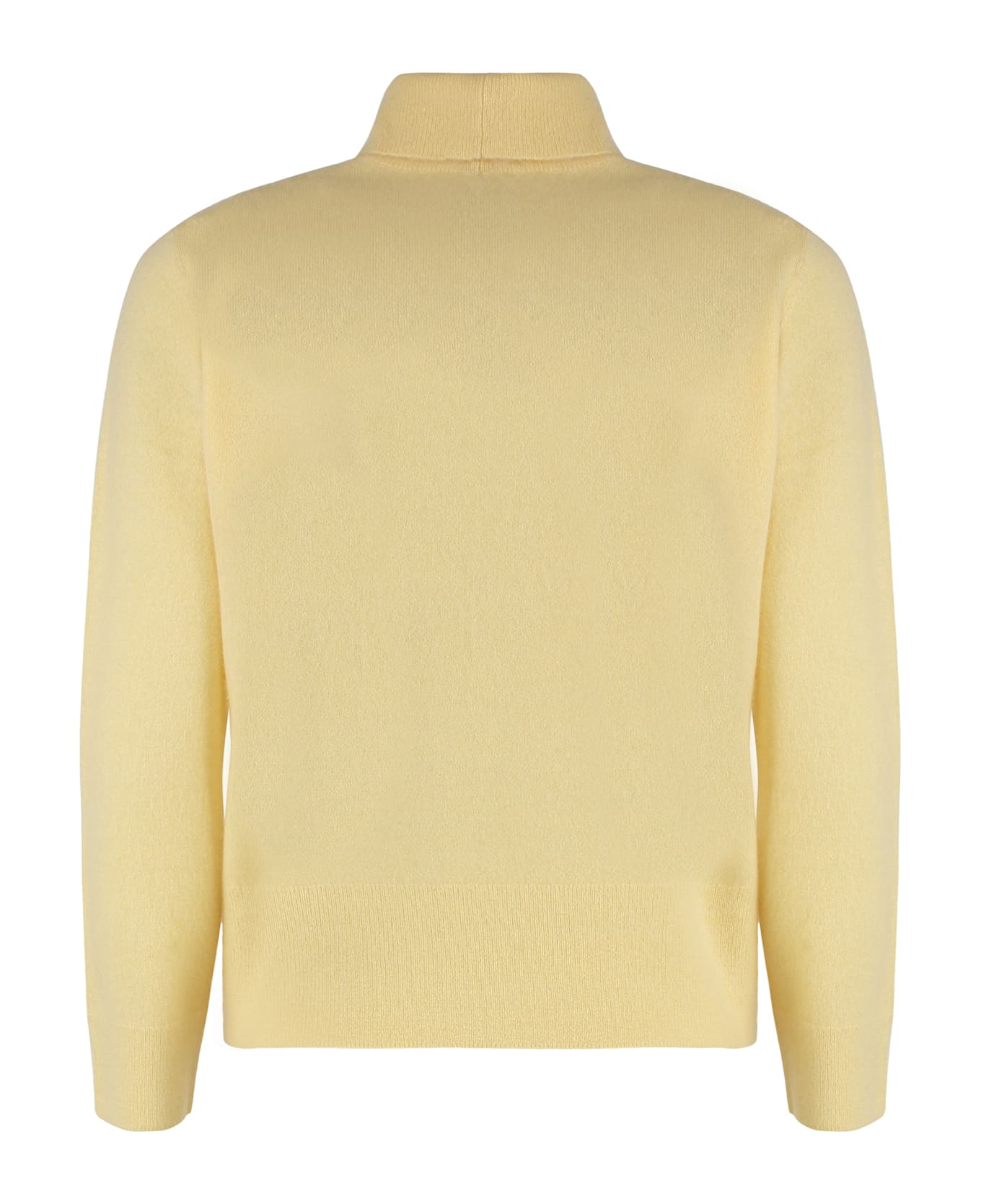 Vince Cashmere And Silk Turtleneck Sweater - Yellow