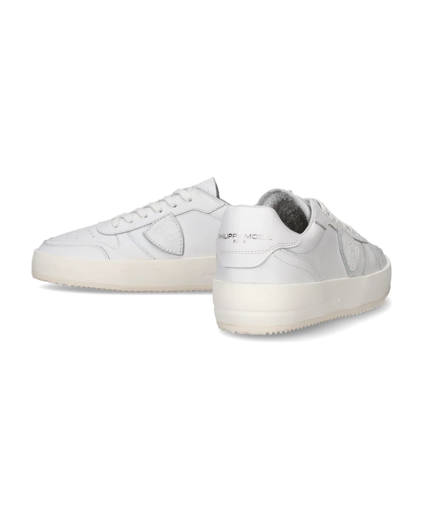Philippe Model Nice Low-top Sneakers In Leather, White - White スニーカー