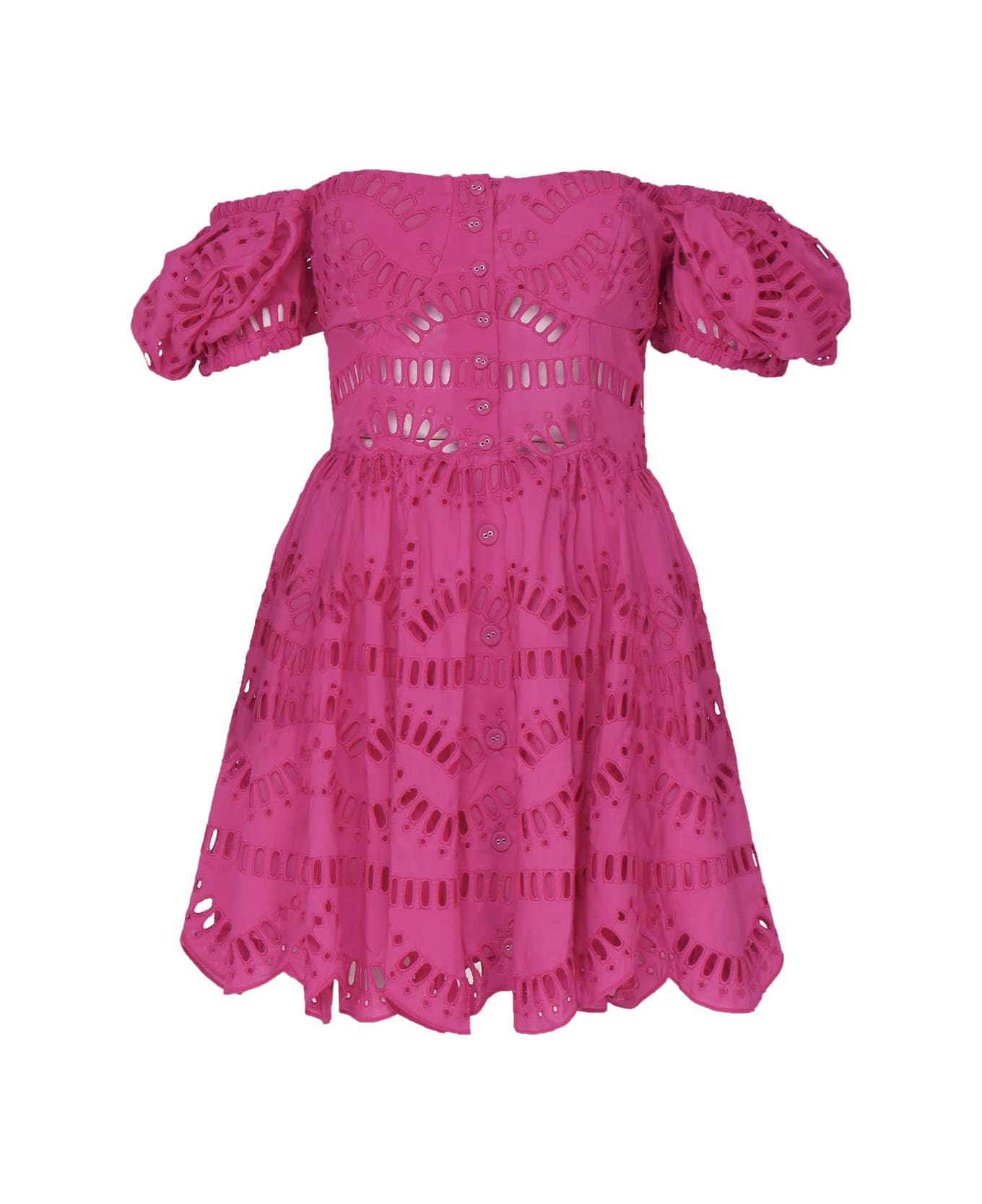 Charo Ruiz Minidress Ayiak In Blended Cotton - Pink