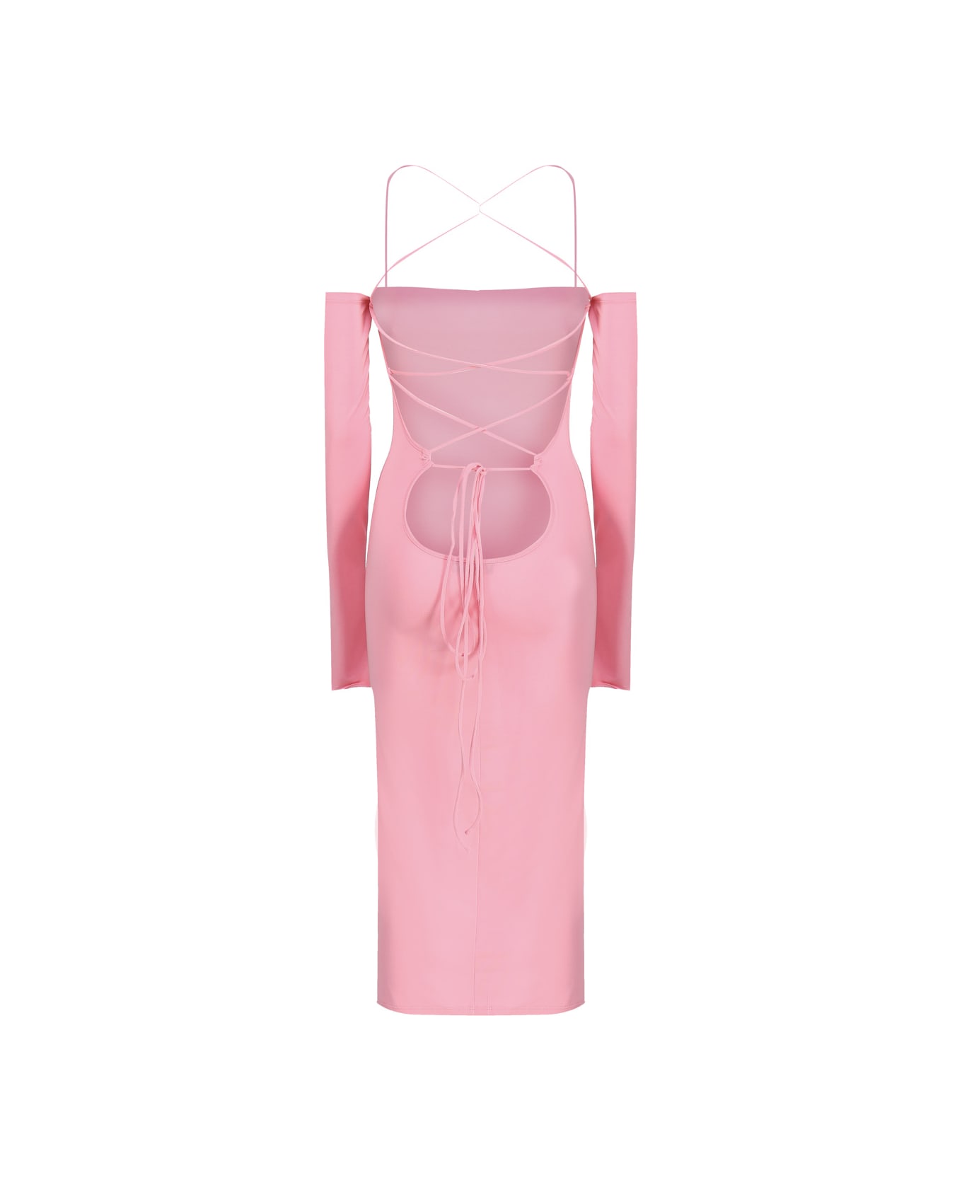 The Andamane Viscose Dress - Flamingo pink