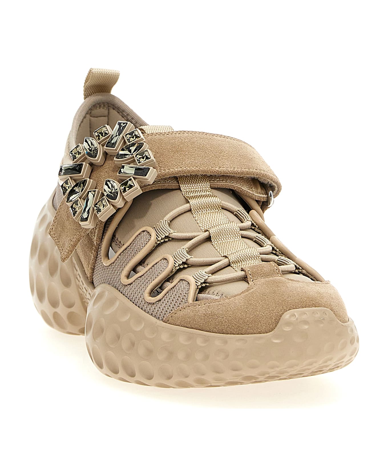 Roger Vivier 
viv
 Run Light Trekky
 Sneakers - Beige
