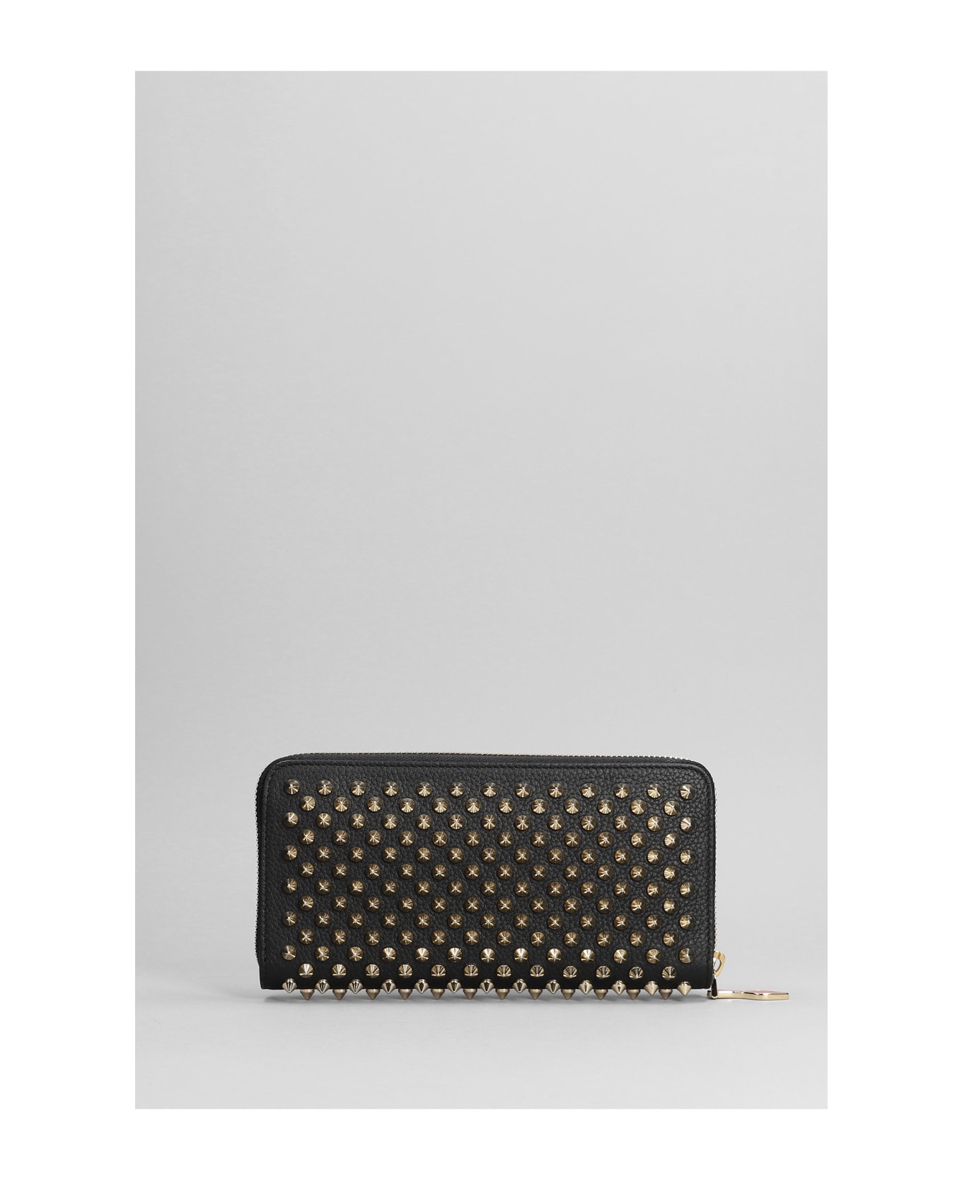 Christian Louboutin Panettone Wallet In Black Leather - Black