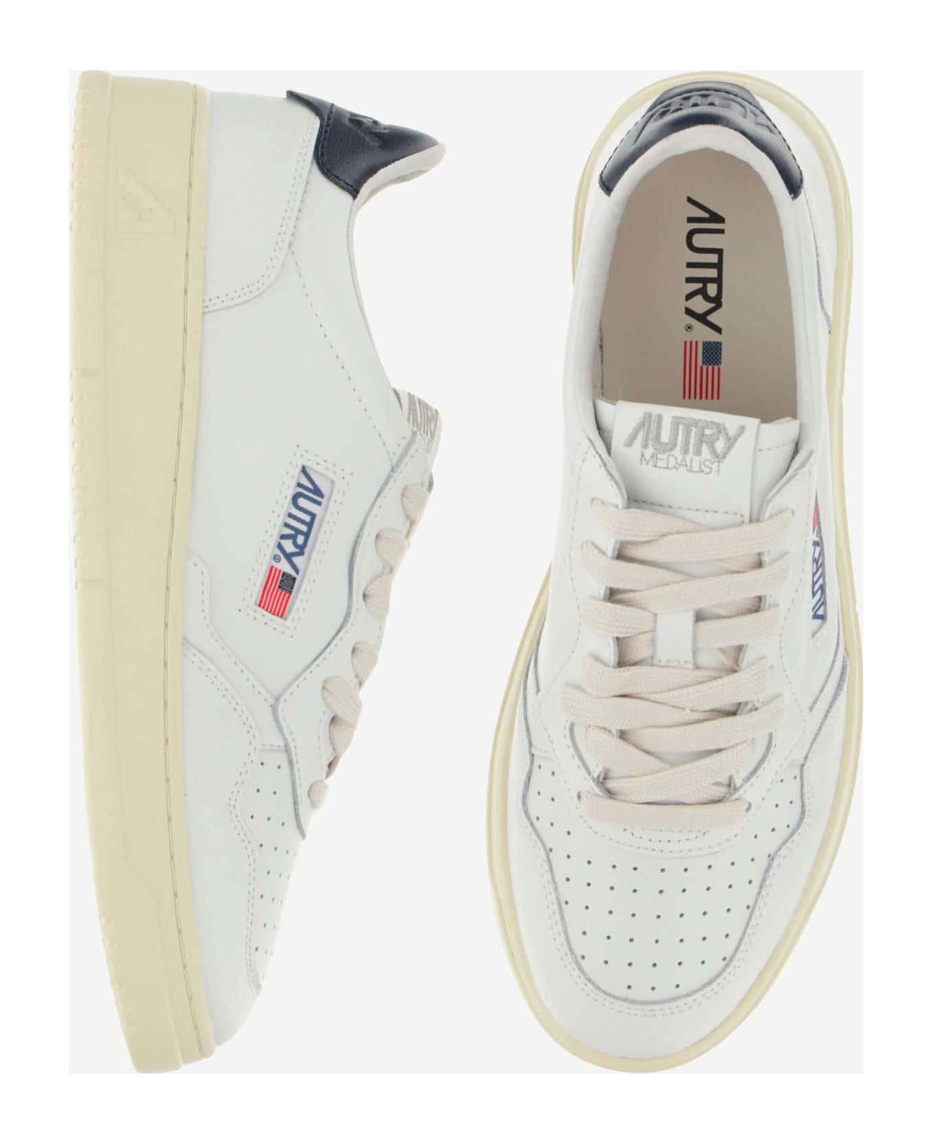 Autry Low Medalist Sneakers - Red