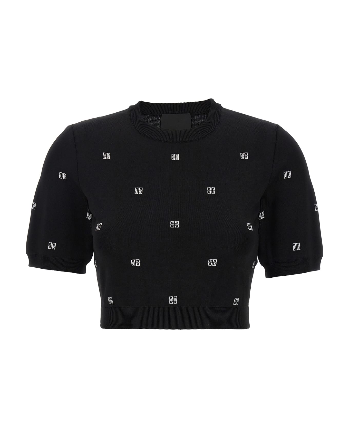 Givenchy All Over Logo Top - black