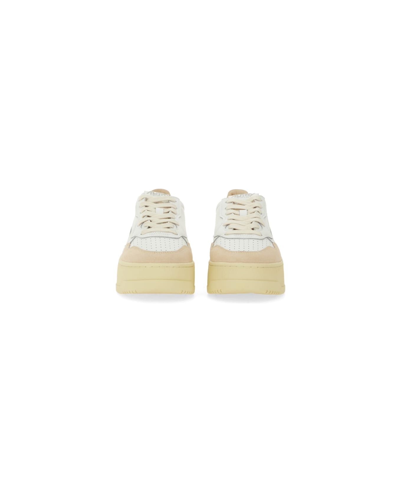 Autry "medalist" Platform Sneaker - WHITE