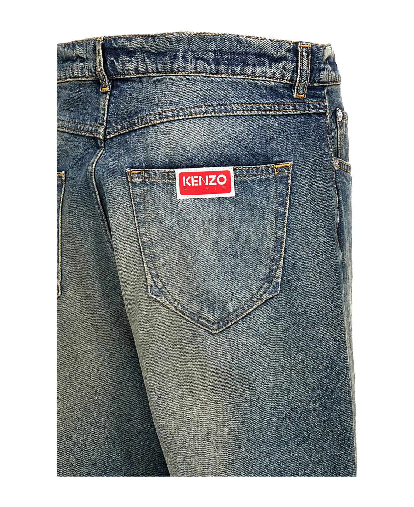 Kenzo Straight Fit Jeans - Blue デニム