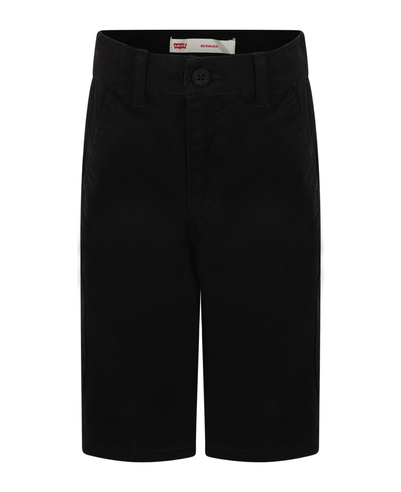 Levi's Black Shorts For Boy With Logo - Black