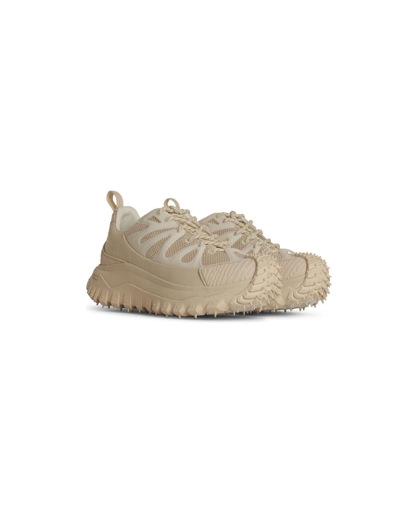 Moncler 
trailgrip
 Beige Polyamide Sneakers - Ivory