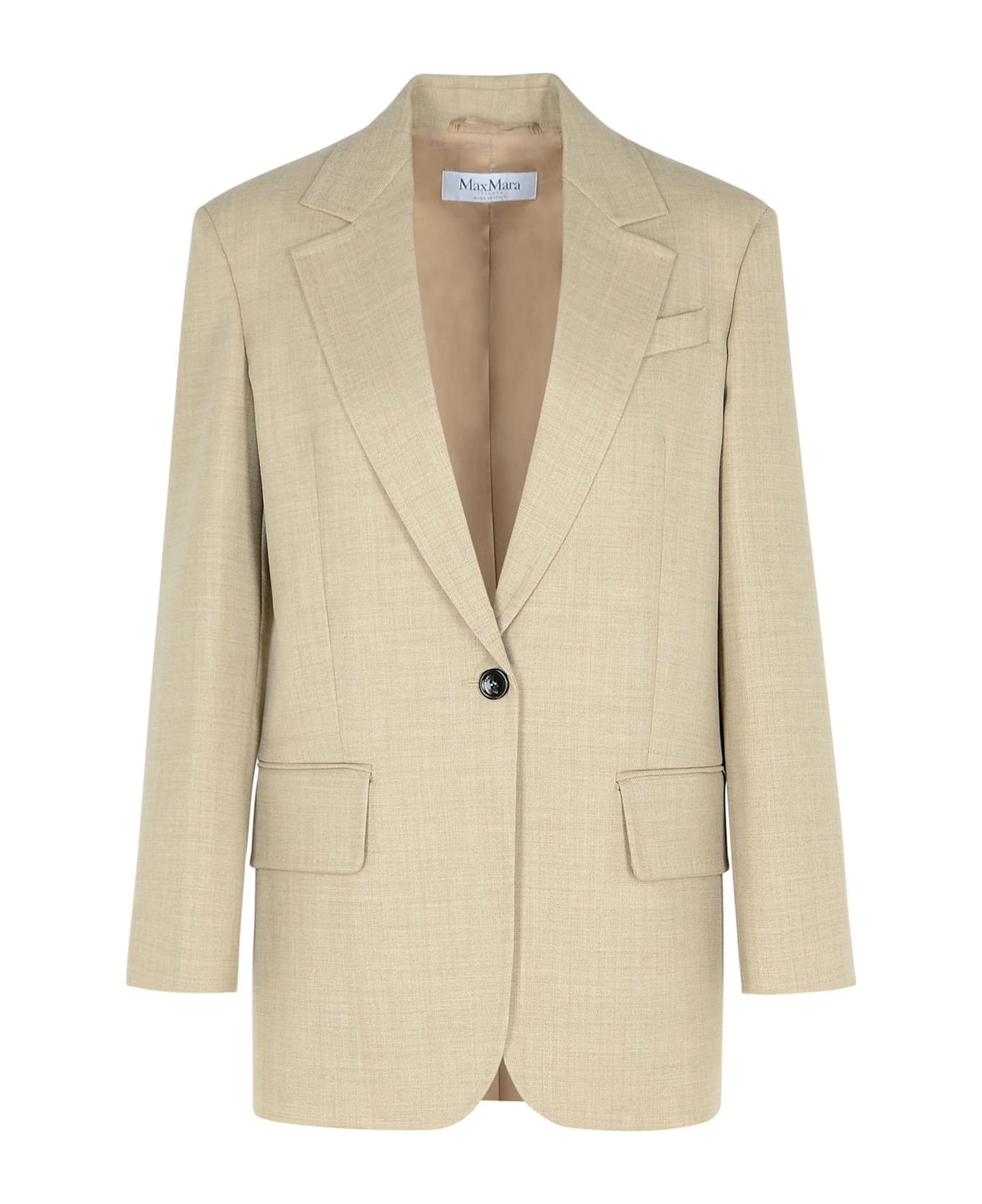 Max Mara 'rosi' Beige Virgin Wool Blazer - Beige ジャケット