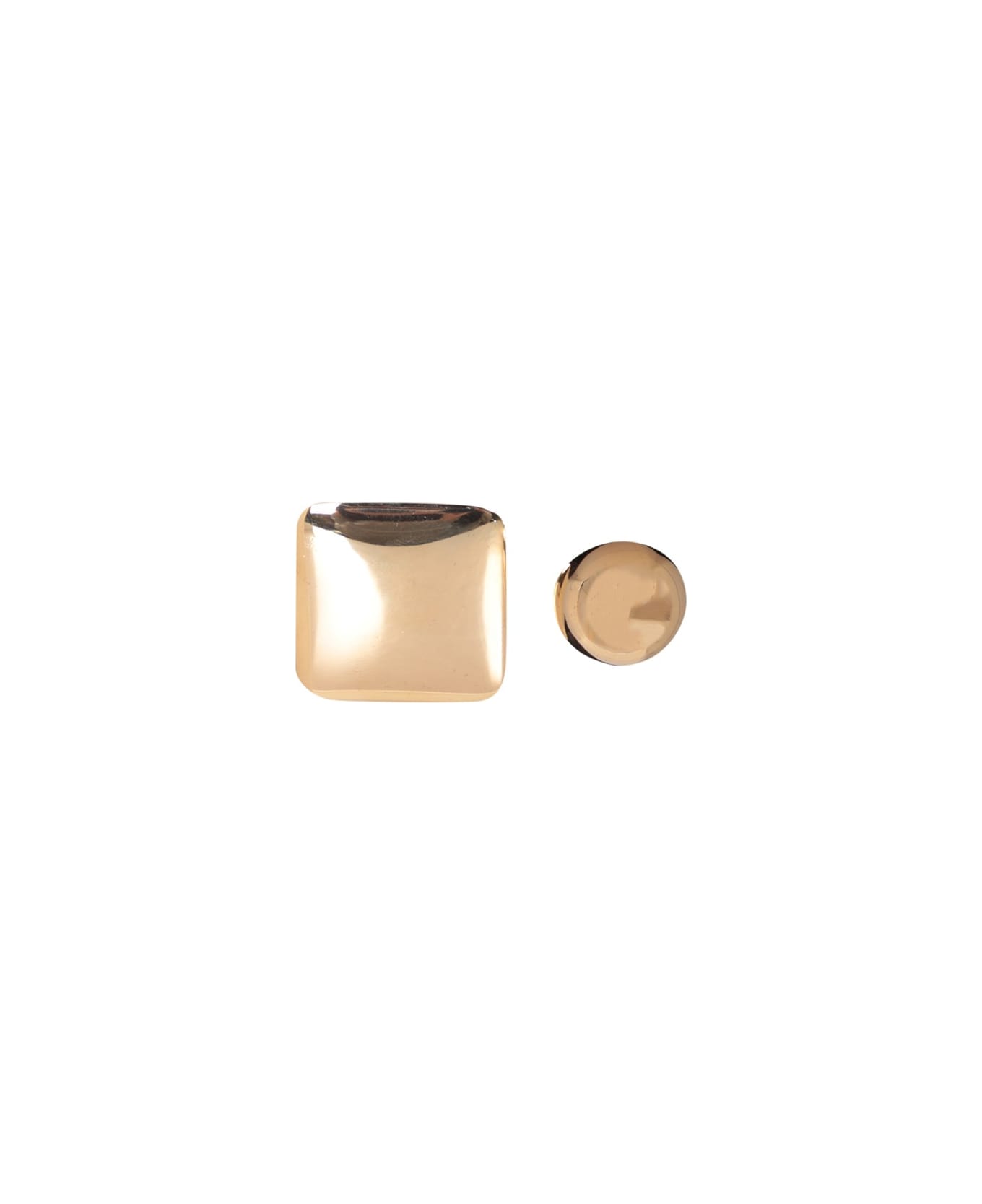Jacquemus Les Rond Carre Gold Earrings - Metallic
