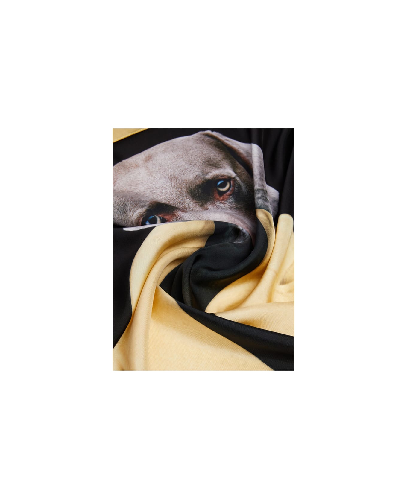 Max Mara ''carremadame'' Foulard - Yellow