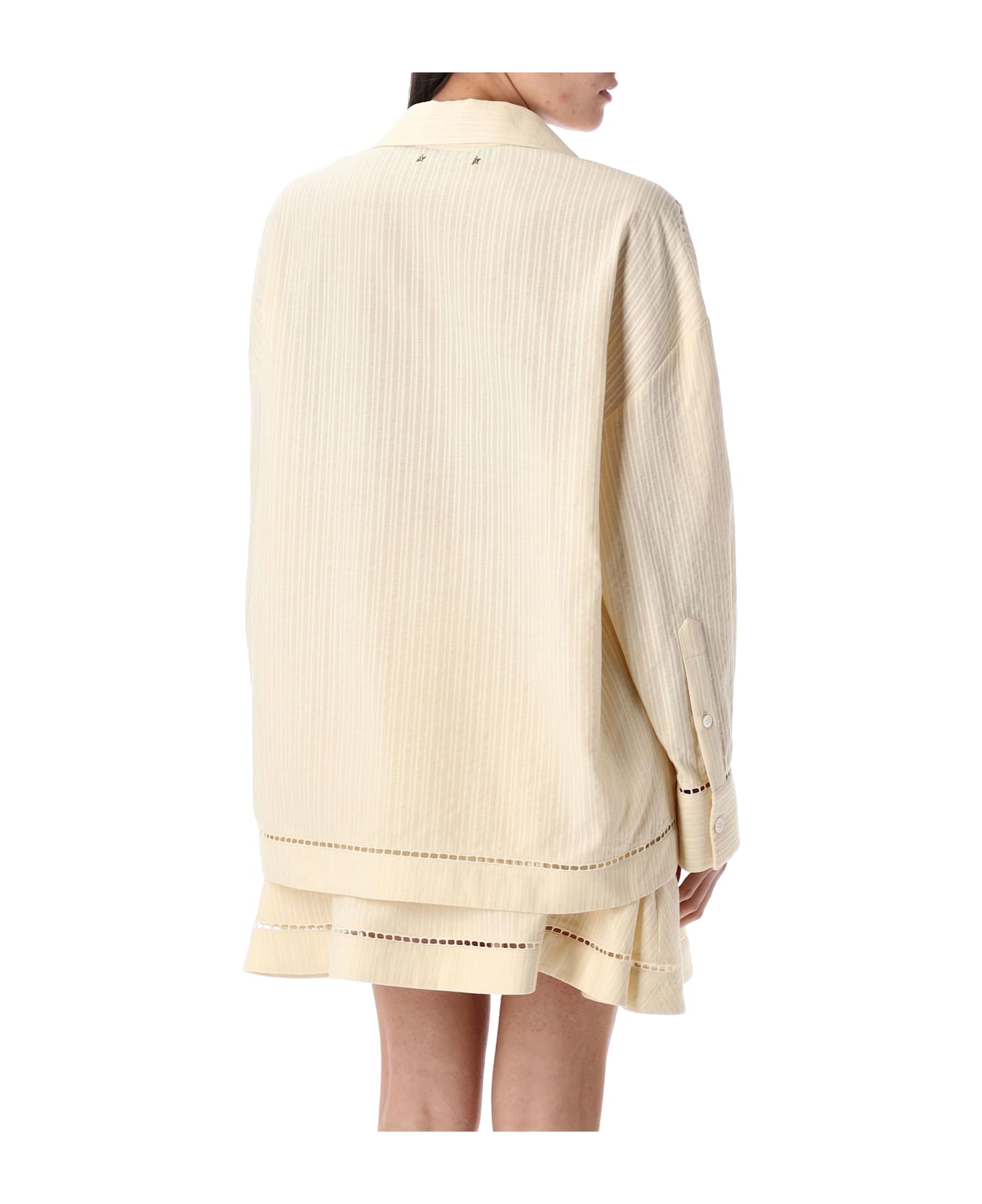 Golden Goose Ovesized Shirt - CREAM