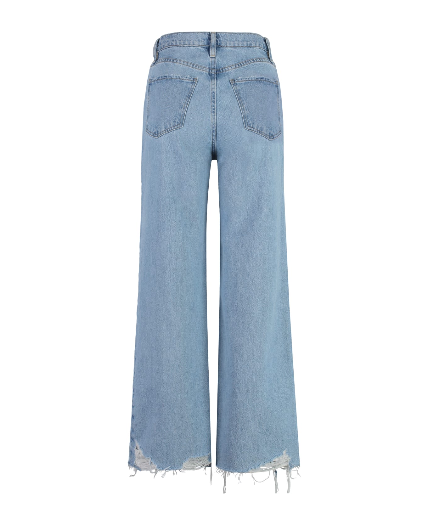Frame Le Jane Wide Crop Jeans - Cwch Calm Waters Chew