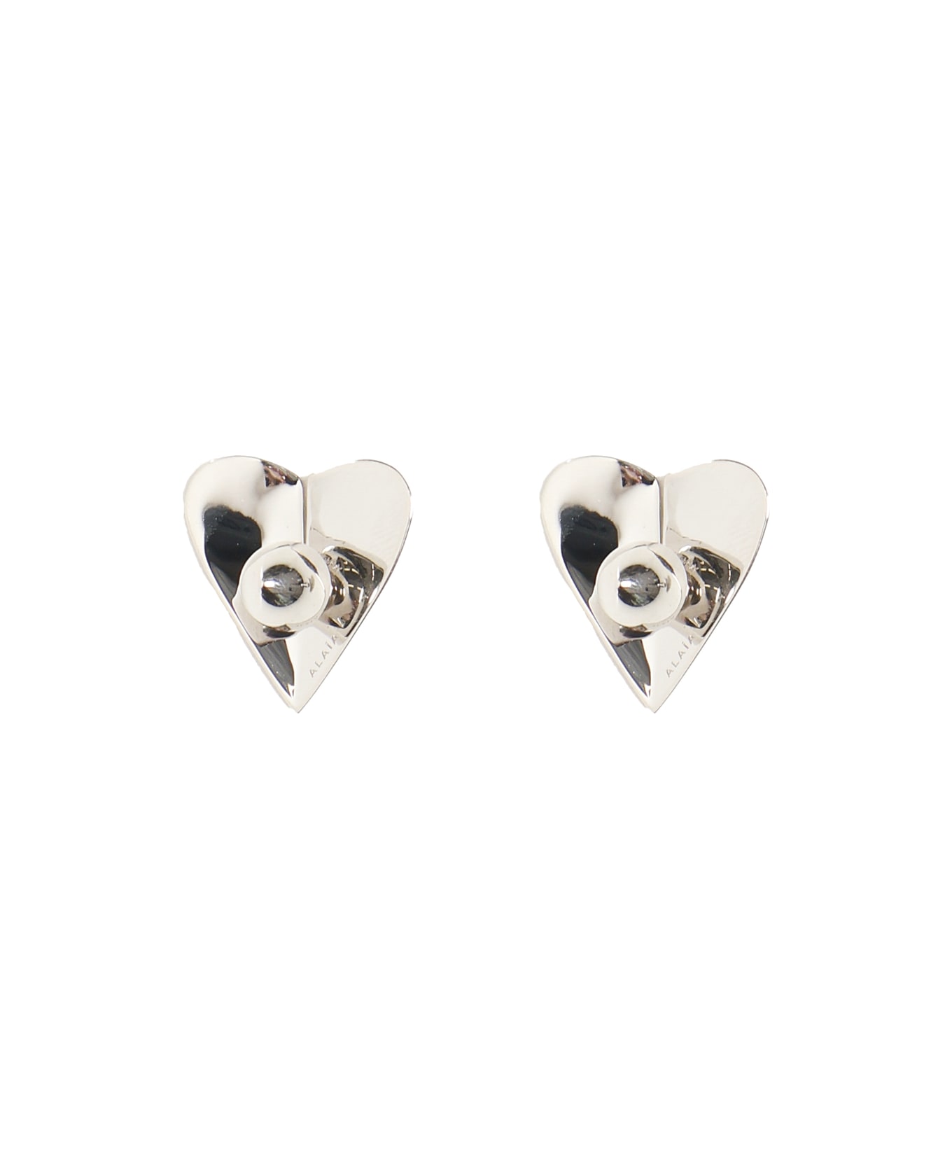 Alaia Le Coeur Torn Earrings - Silver