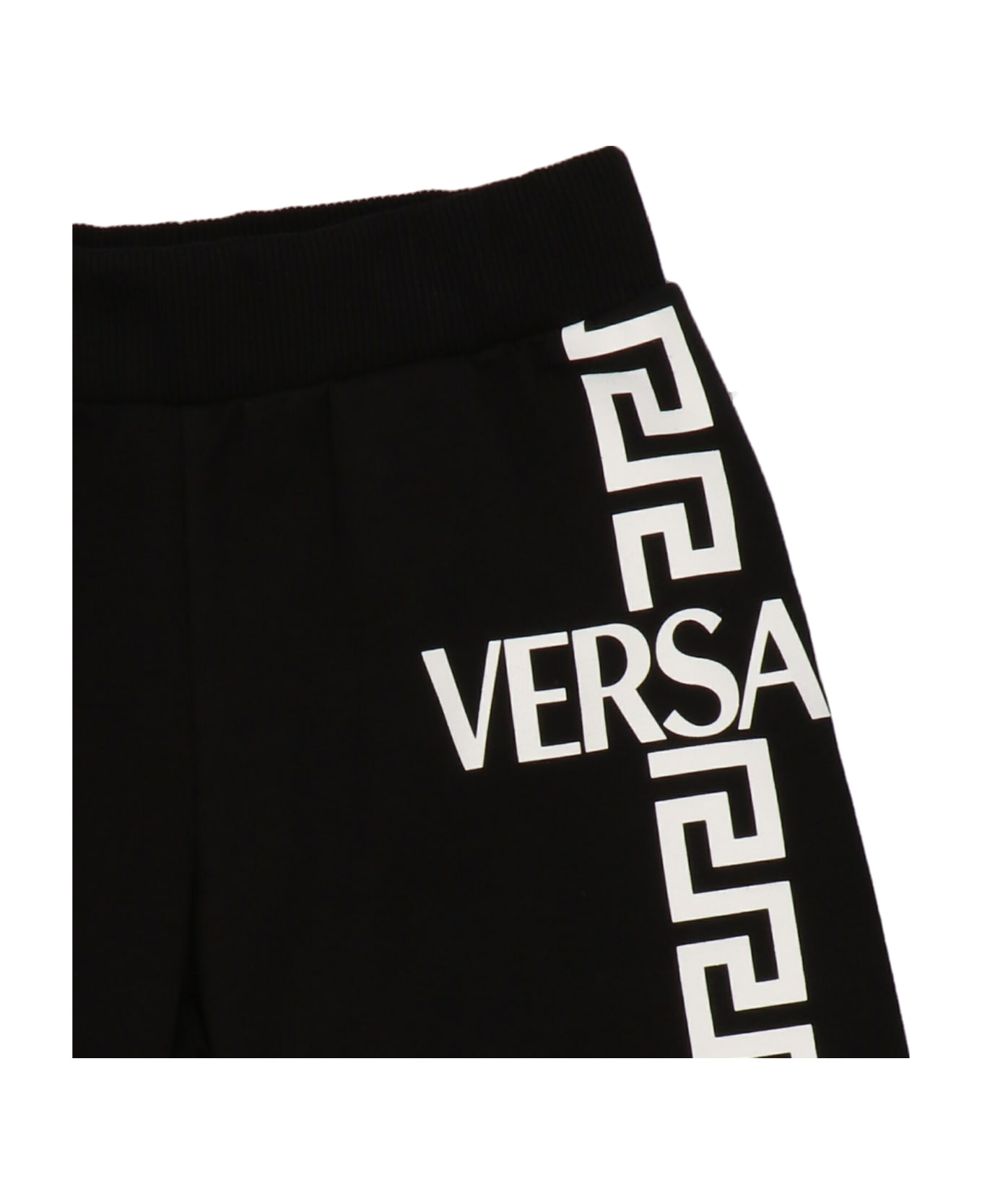 Versace 'greca' Bermuda Shorts - White/Black