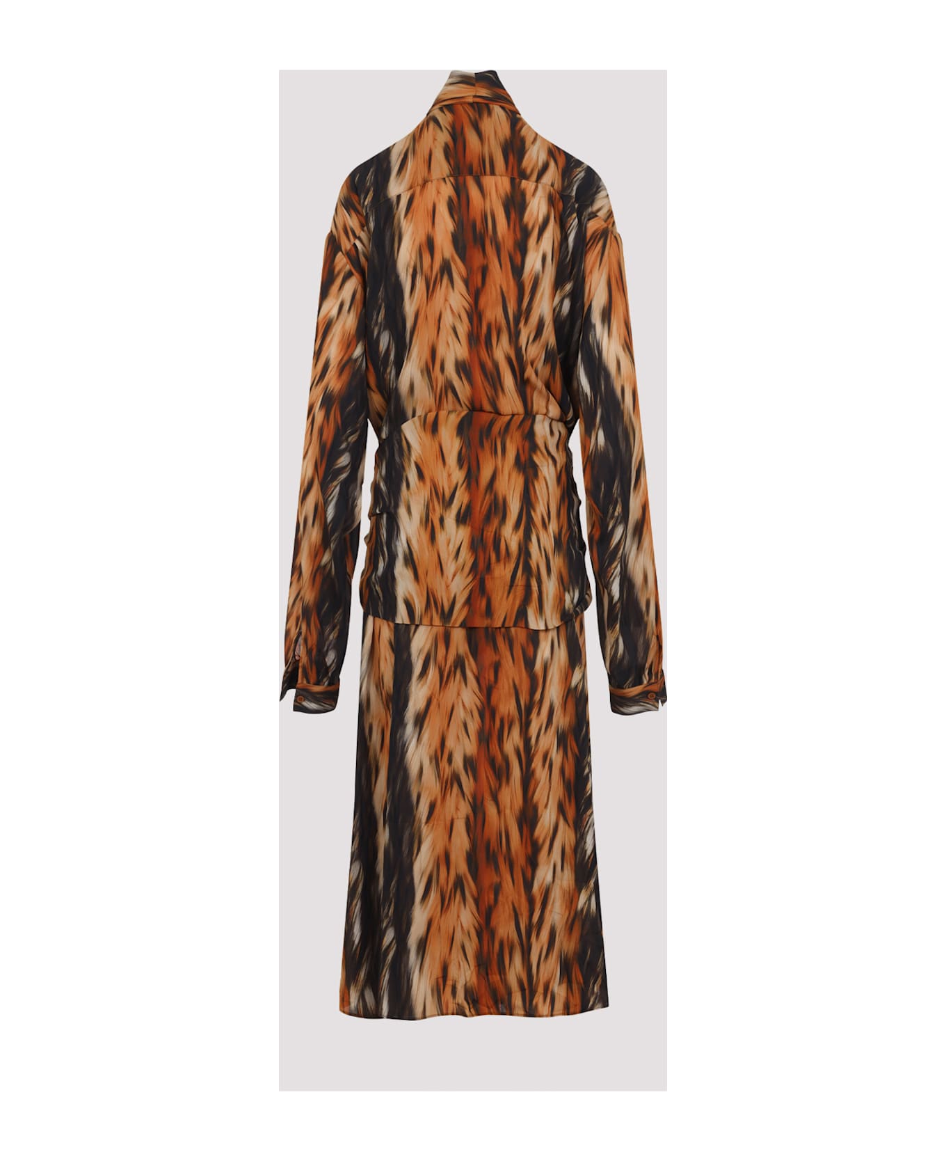 Balenciaga Knotted Dress - Brown