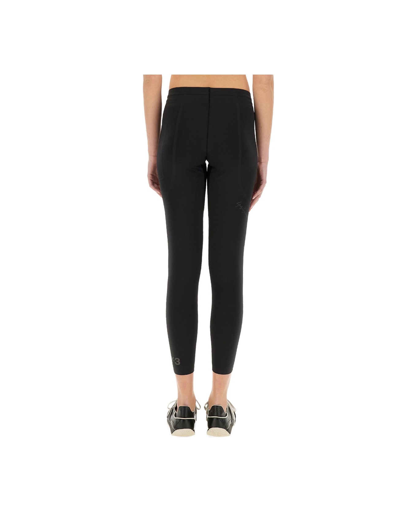 Y-3 Running Leggings - BLACK