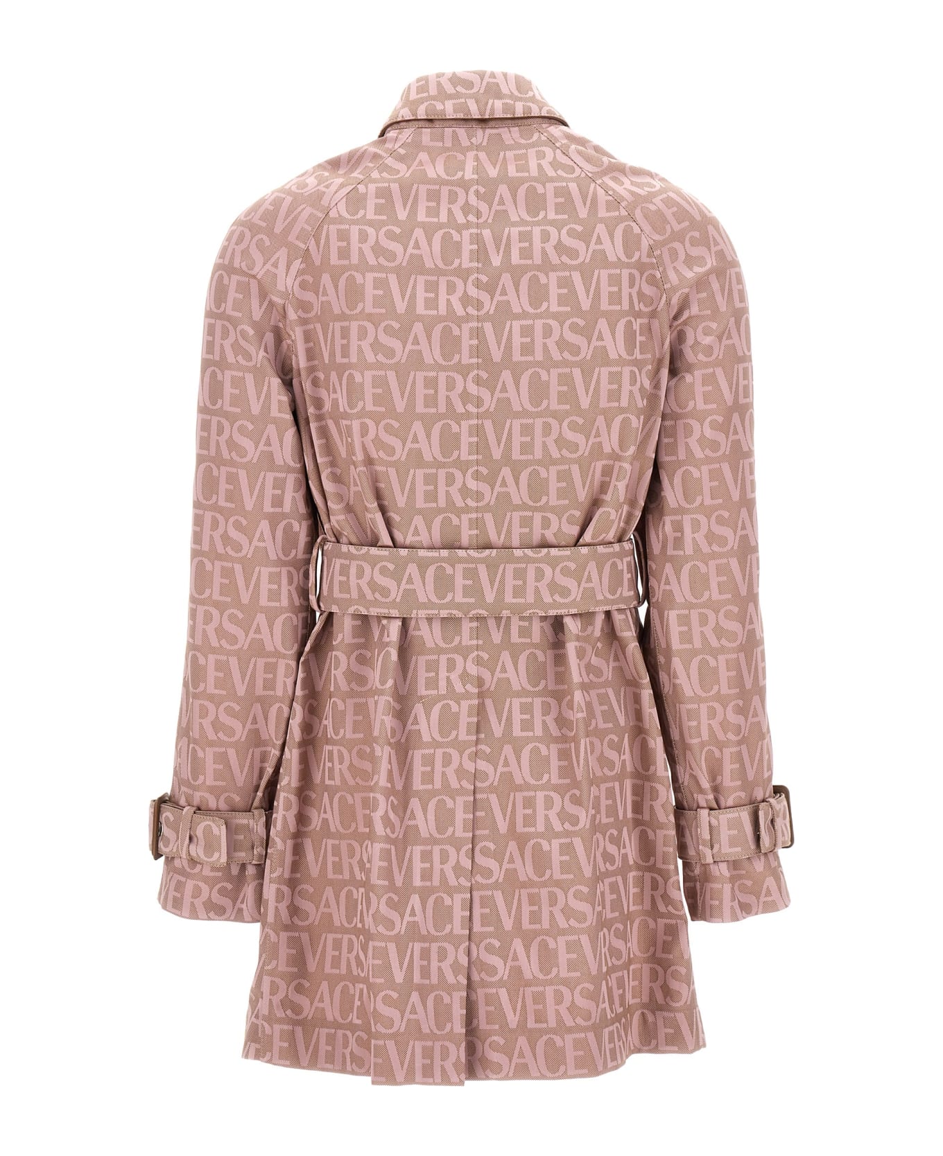 Versace Allover Trench - Pink