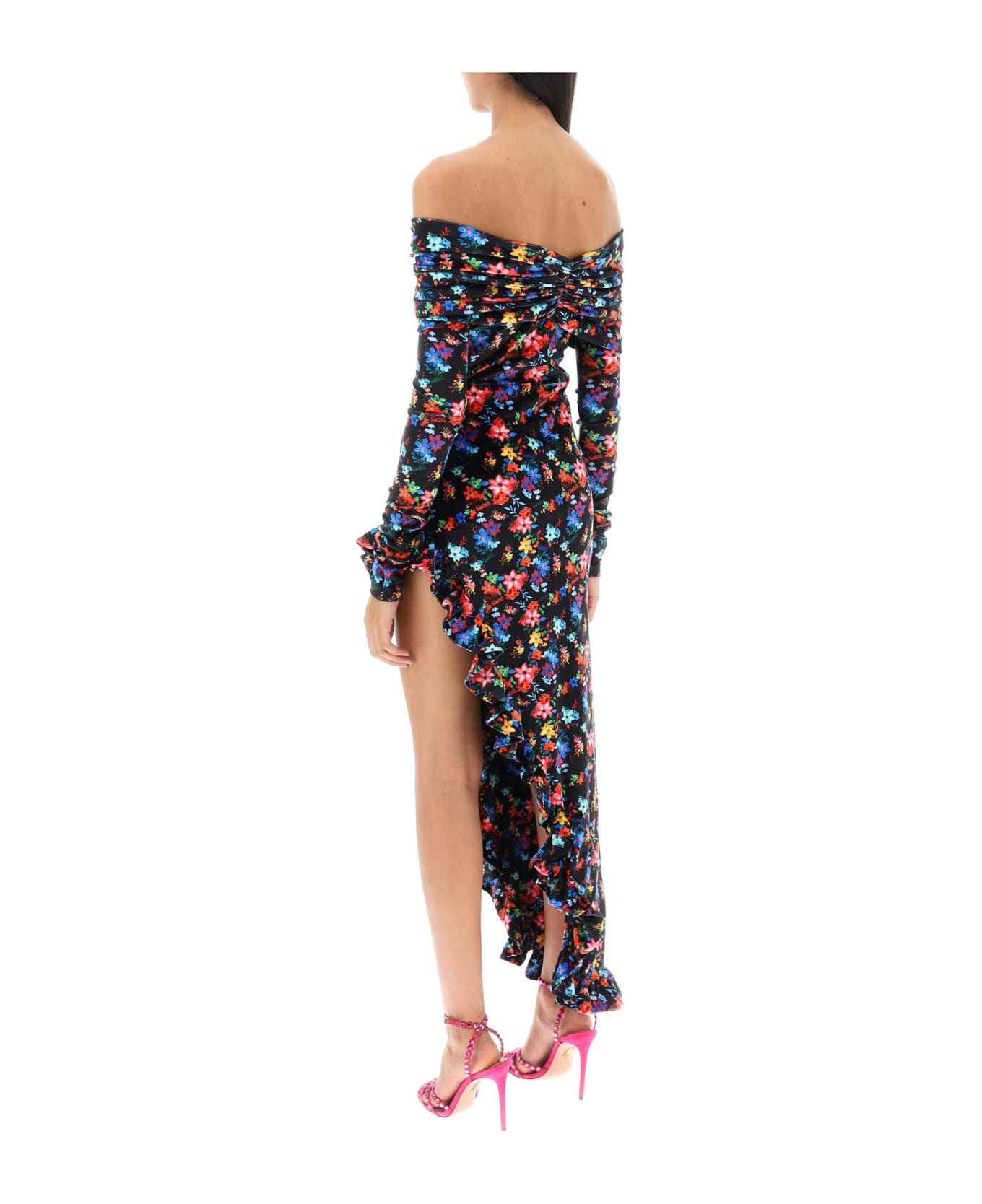 SIEDRES Linni Floral-velvet Maxi Dress - Multi