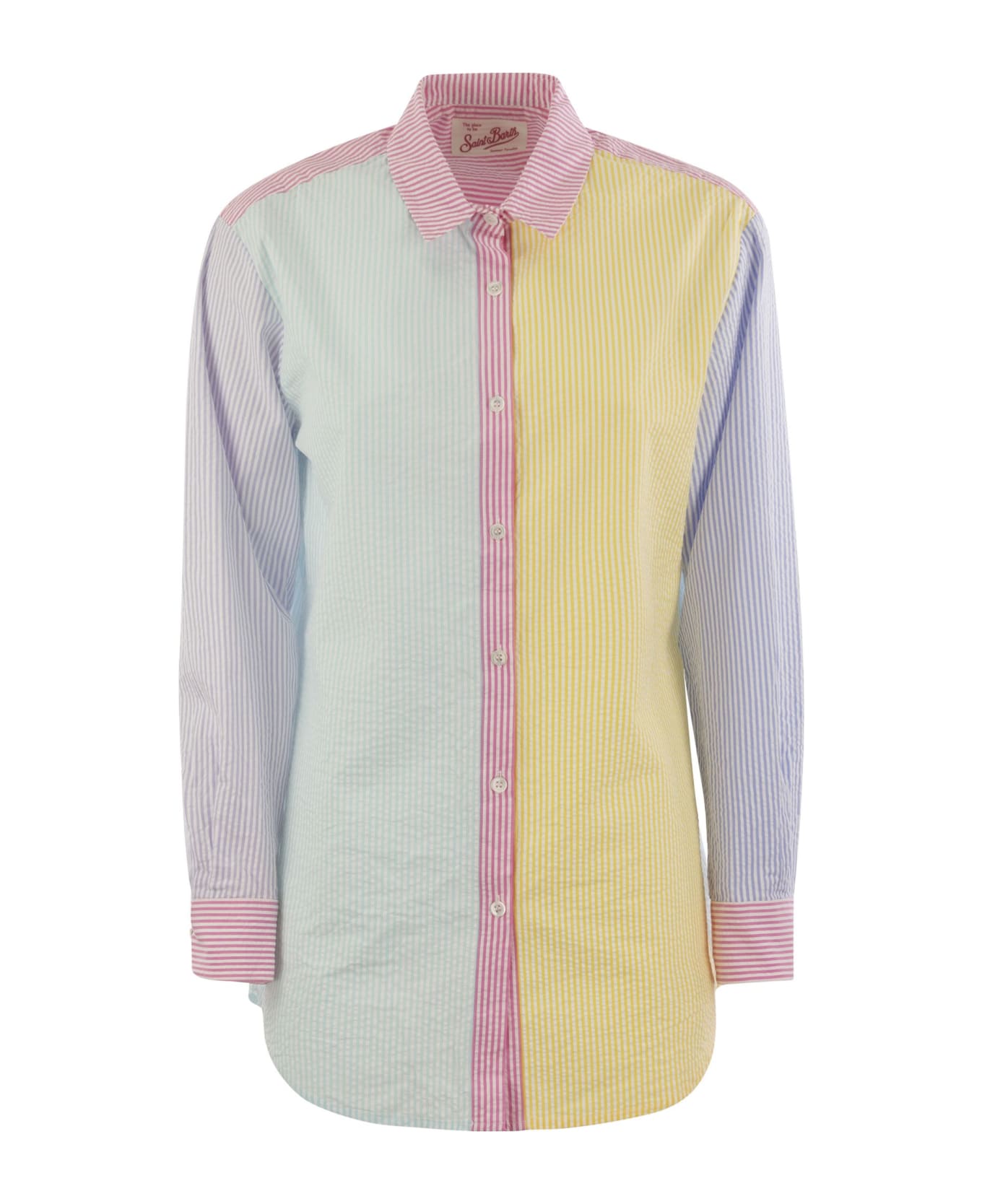 MC2 Saint Barth Brigitte - Shirt With Striped Pattern - Multicolor シャツ