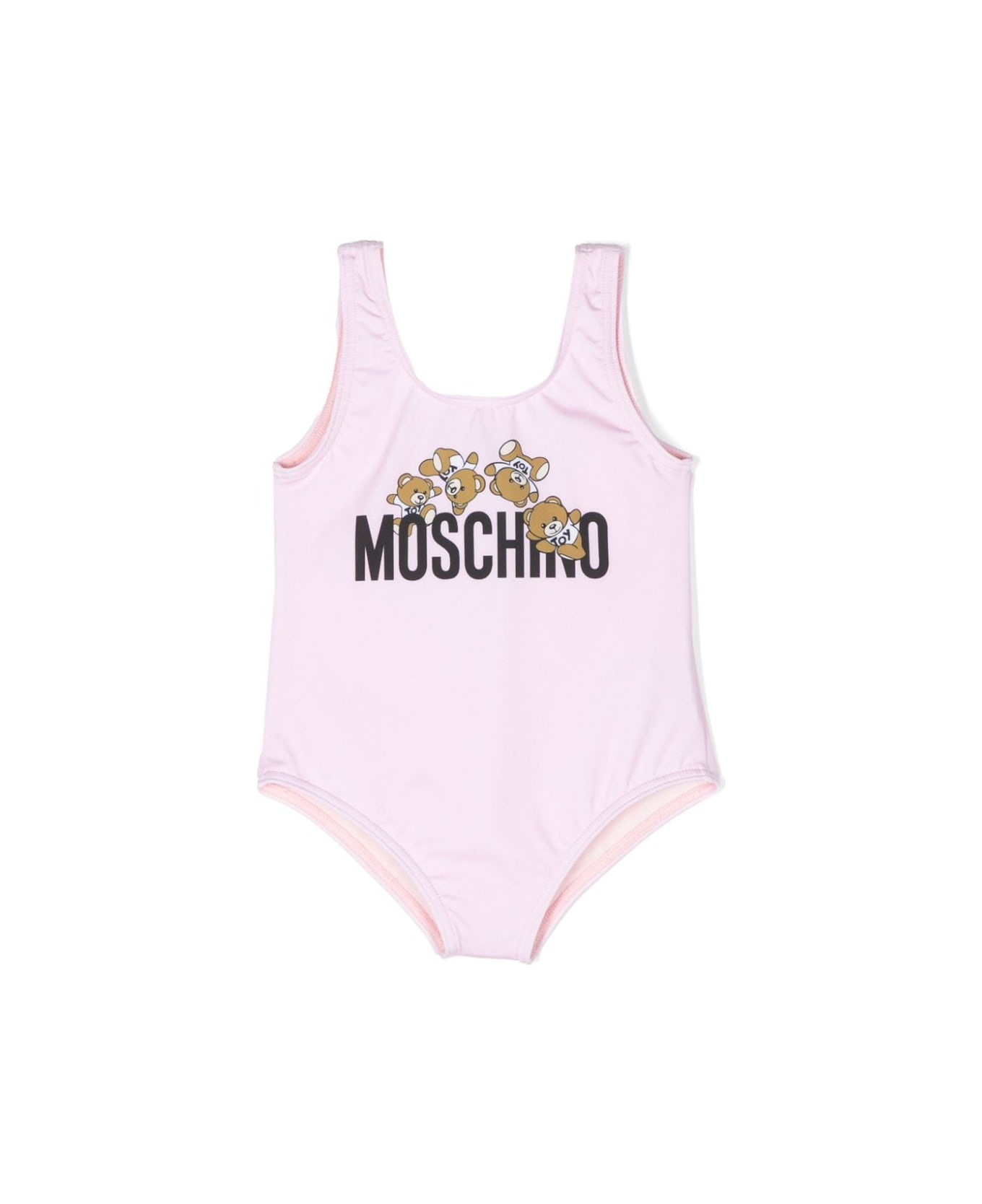 Moschino Costume Con Logo - Pink 水着