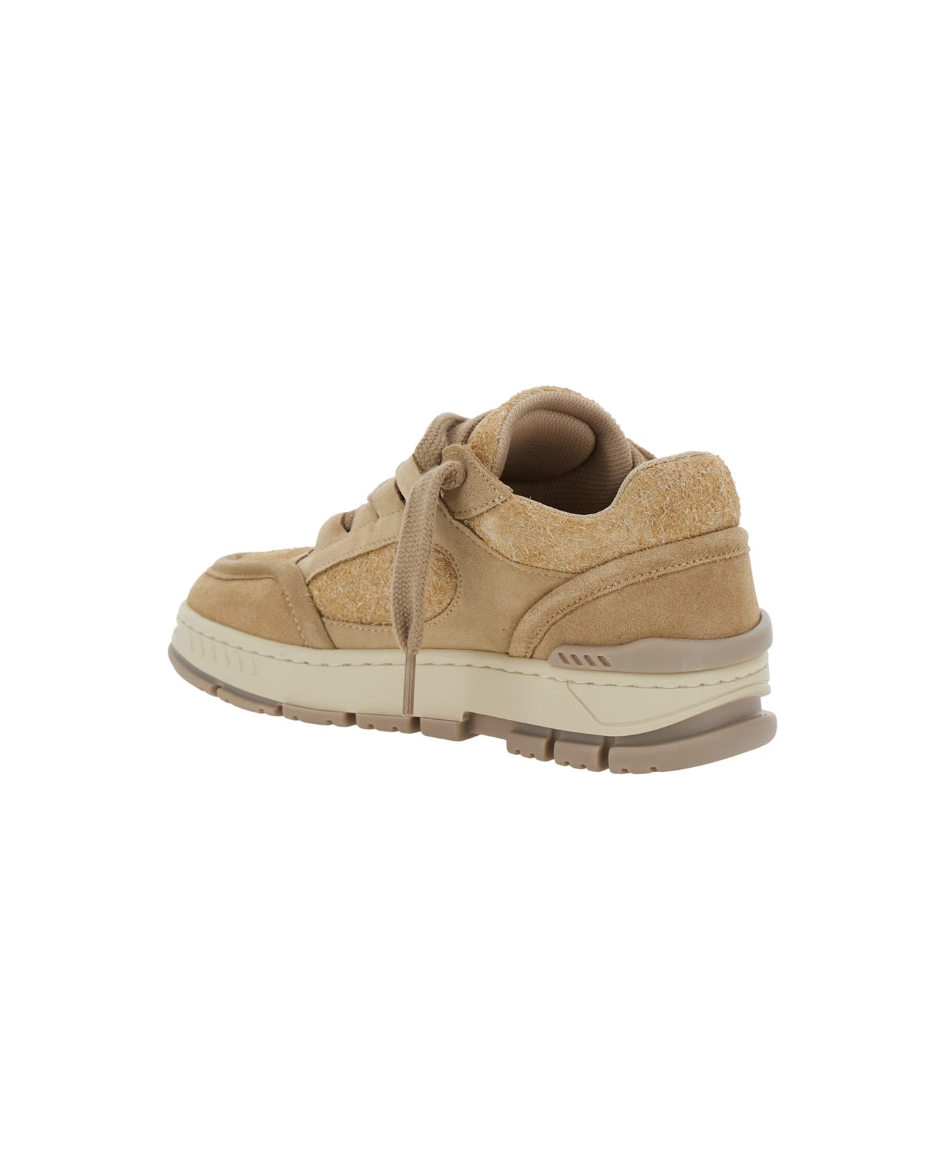 Axel Arigato 
area Lo
 Beige Low Top Sneakers With Logo Patch On The Tongue And Chunky Sole In Leather Blend Woman - Beige