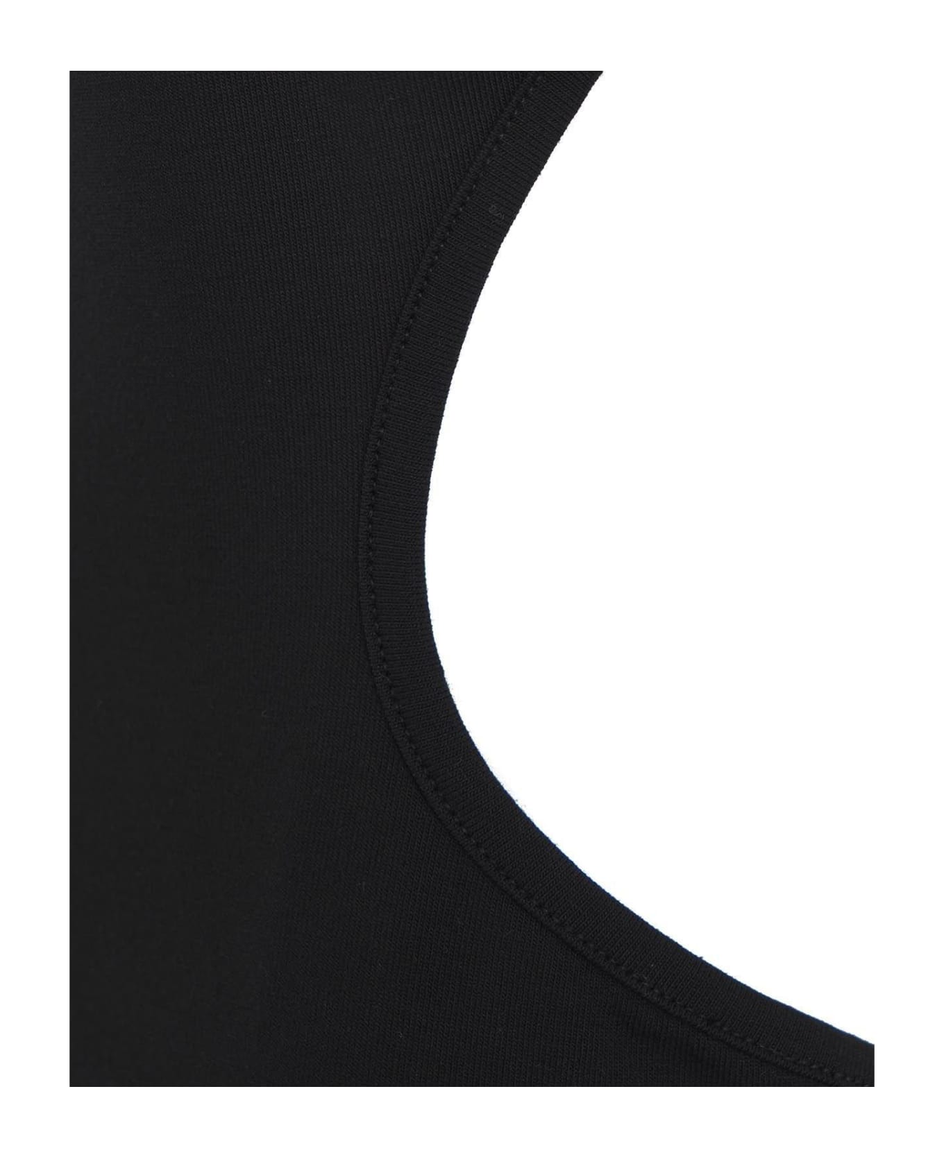 Versace Jeans Couture Cut-out Detailed Bodysuit - Black