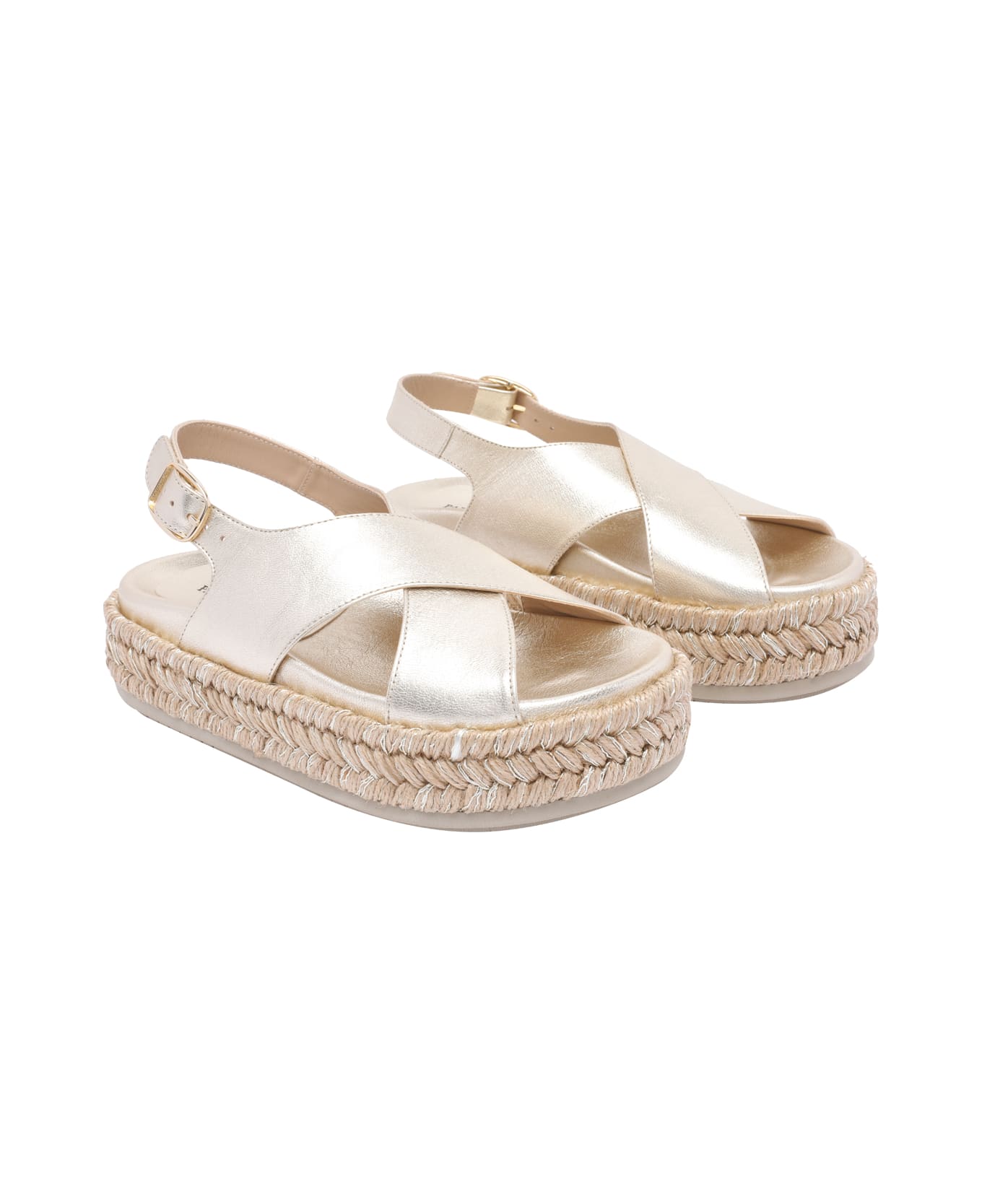 Paloma Barceló Francia Wedges - Golden