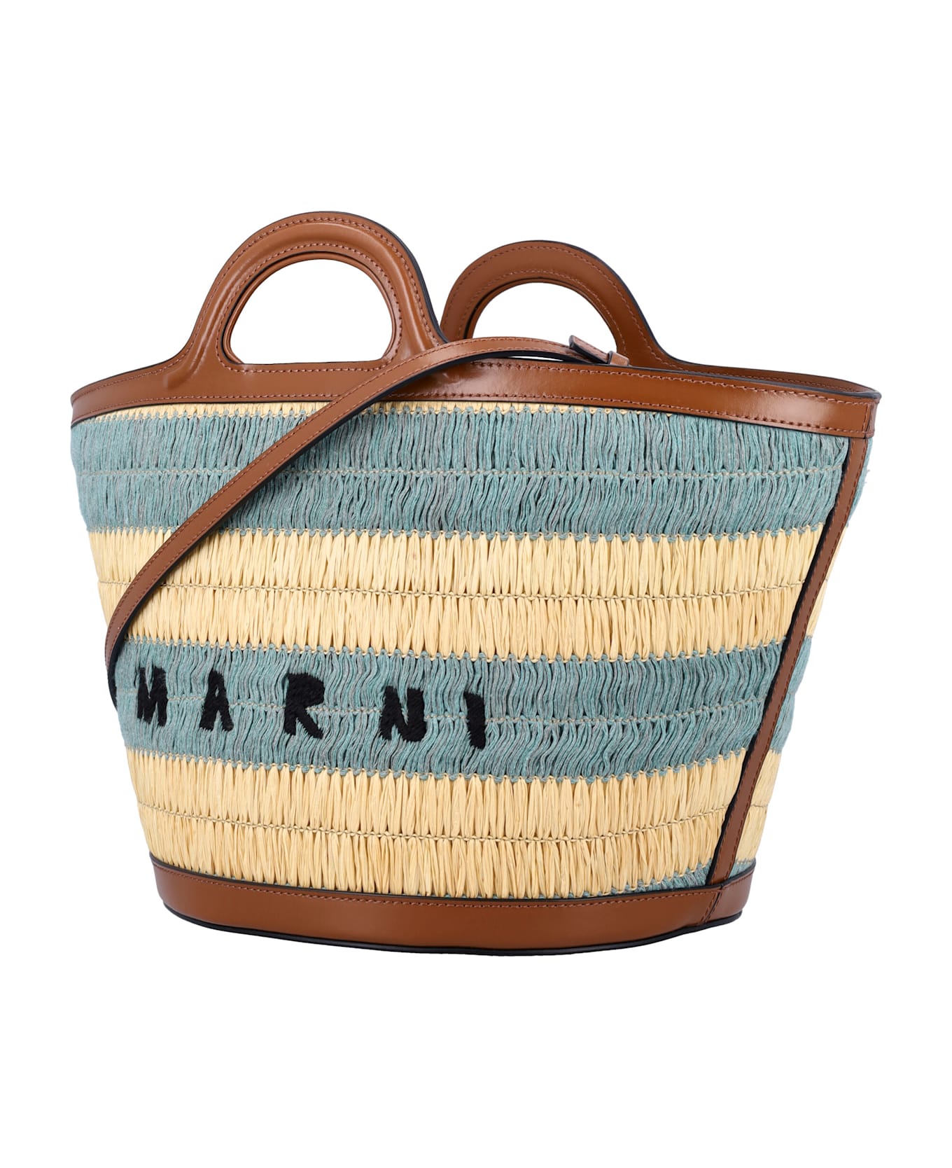 Marni Tropicalia Small Stripes - GOLD SAND + PALE MINT