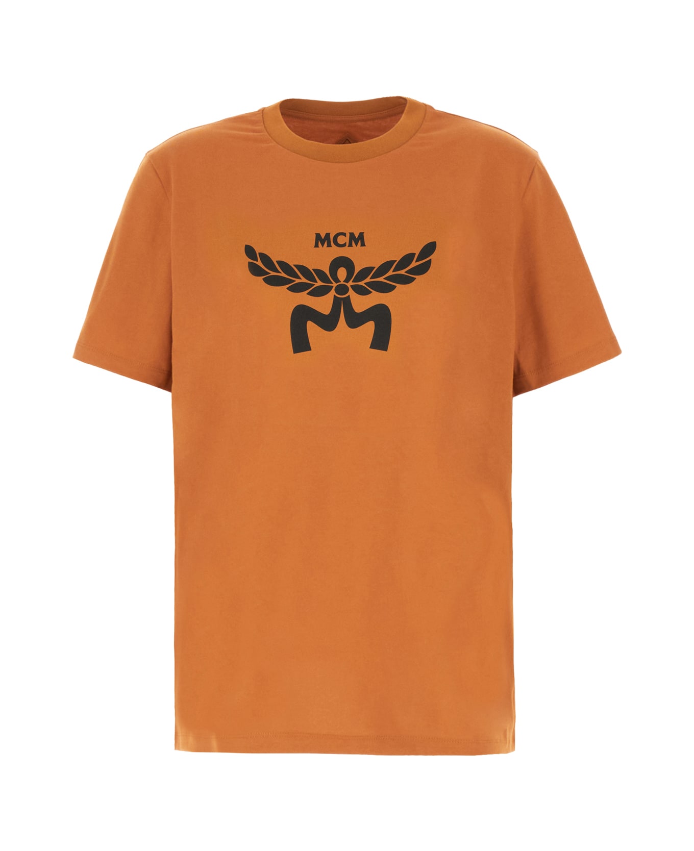 MCM Caramel Cotton T-shirt - ORANGE