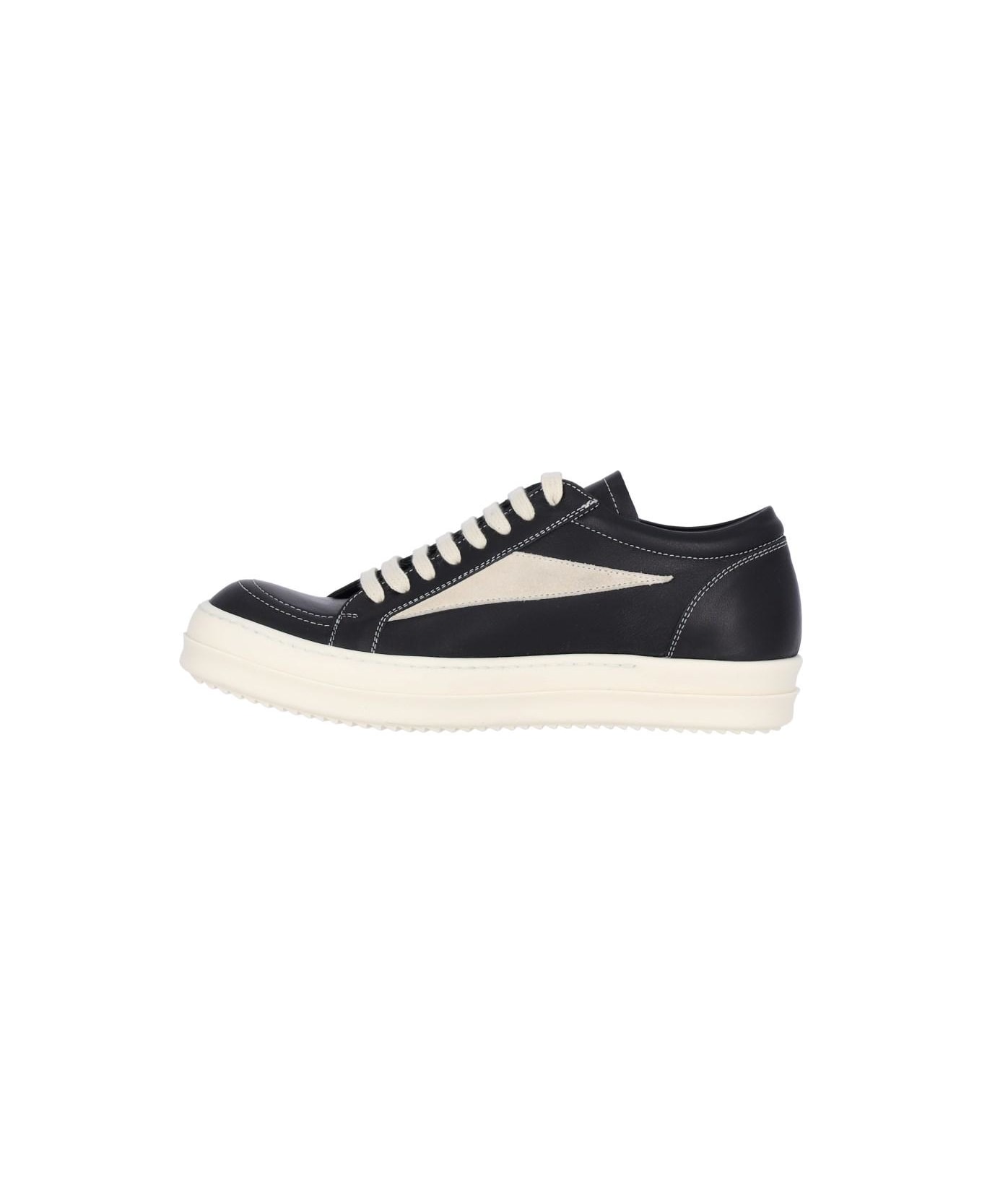 Rick Owens 'vintage' Low-top Sneakers - Black Milk