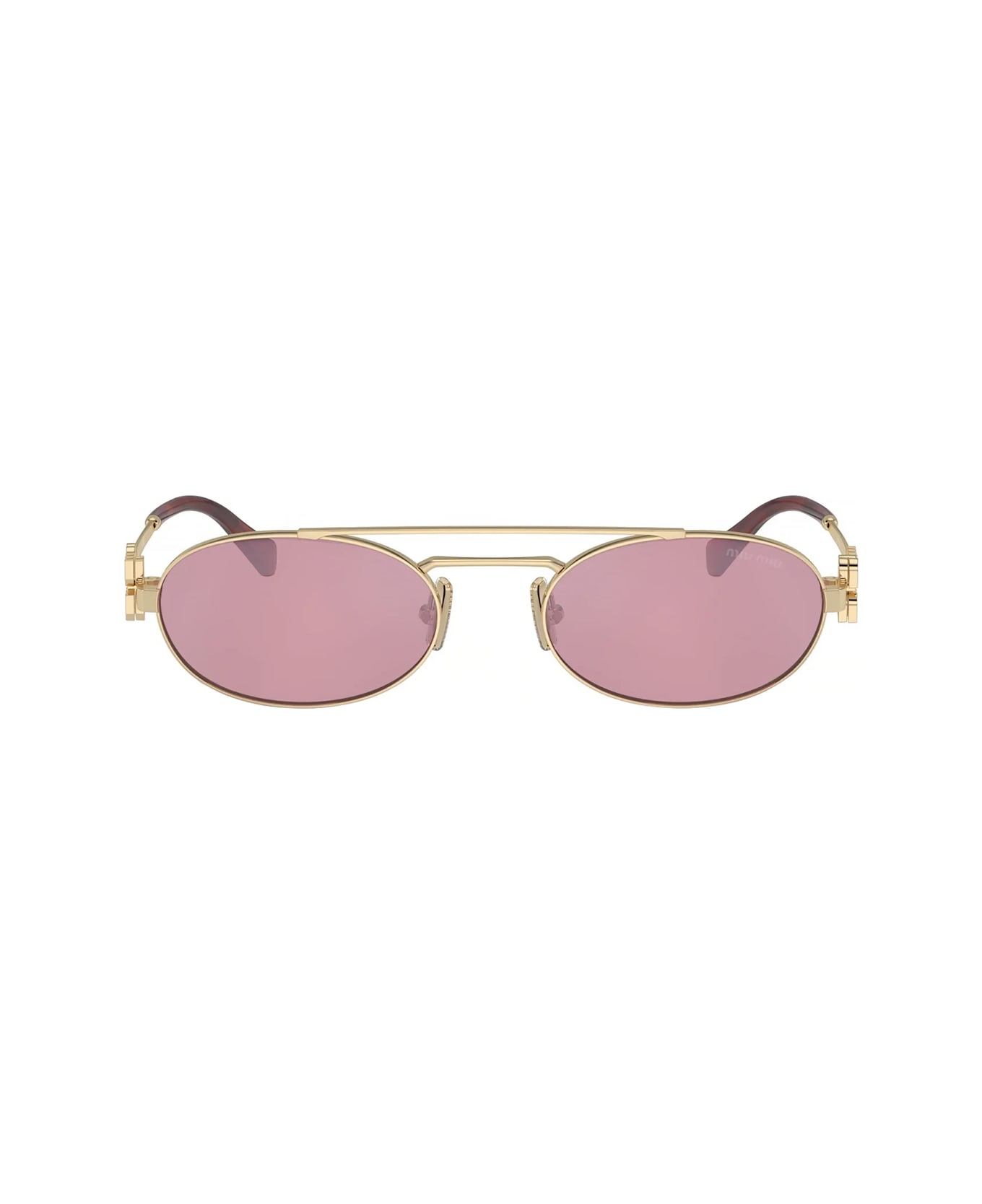 Miu Miu Miumiu 0mu 54zs Miu Logo Zvn50d Oro Sunglasses - Oro