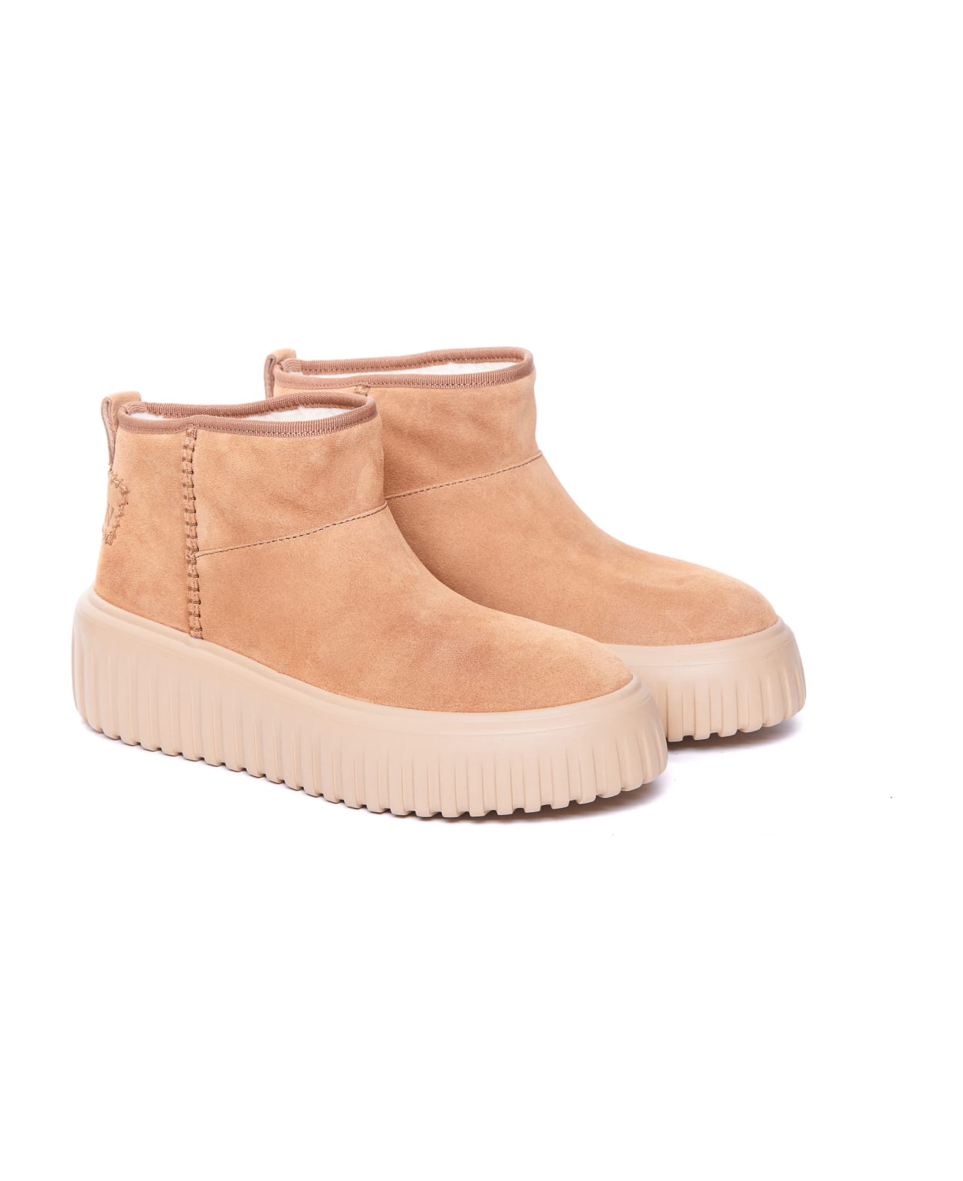 Hogan H-stripes Ankle Boots - Brown