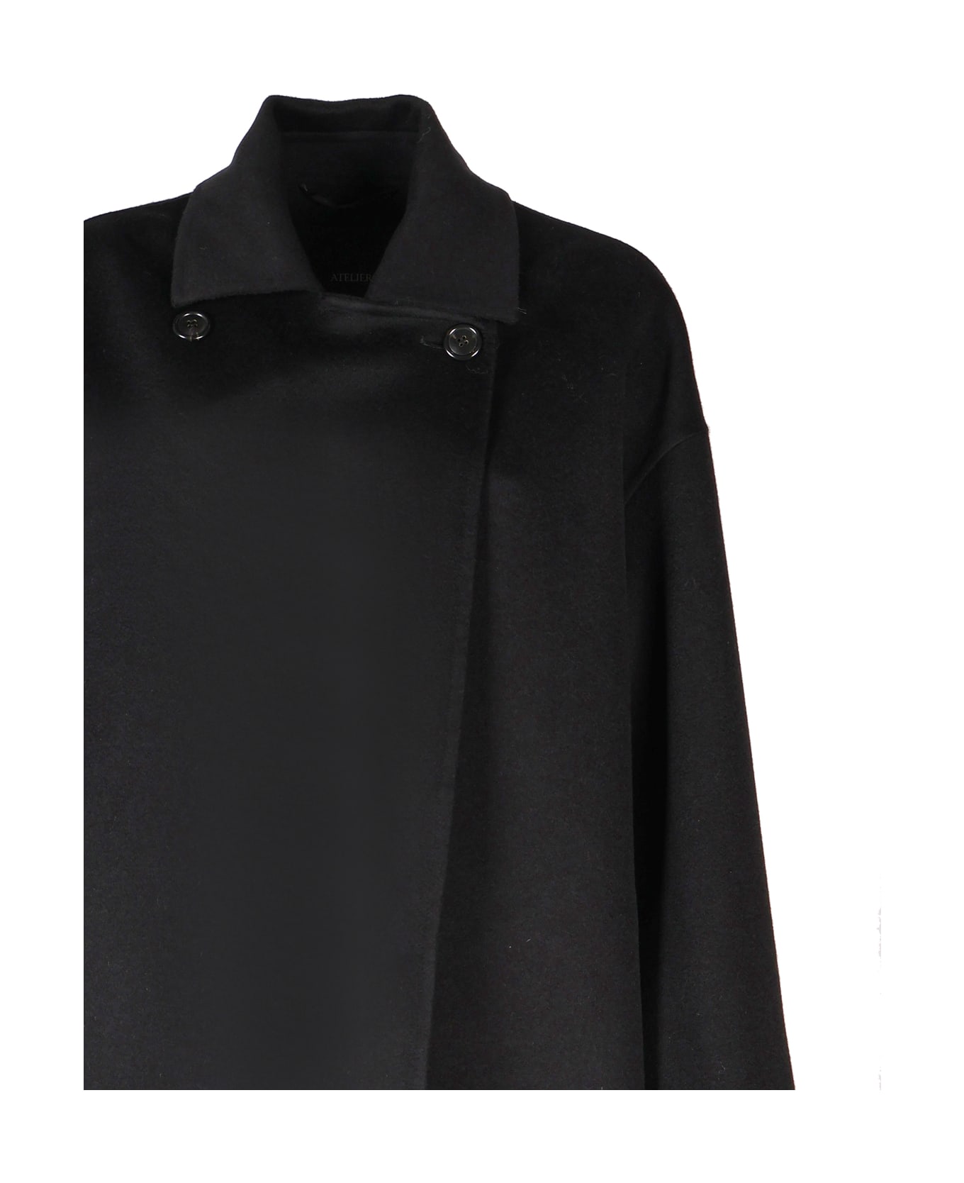 Max Mara Angel Coat In Cashmere - Black