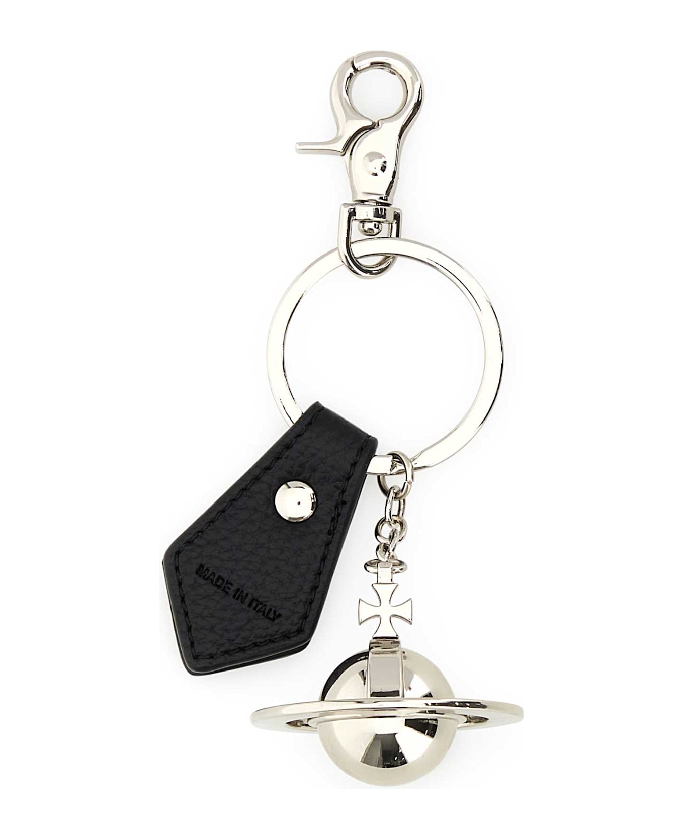 Vivienne Westwood Silver Metal Keyring - BLACKPUGRAIN