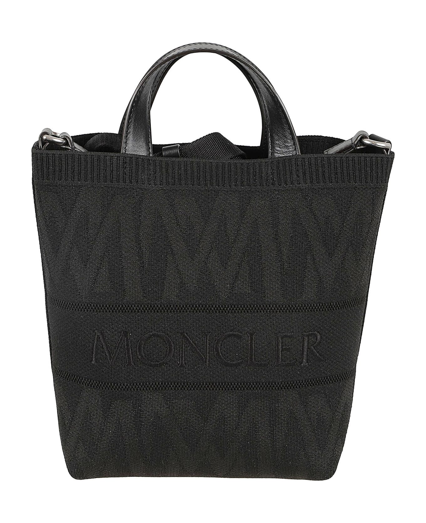Moncler Mini Knit Tote - Black トートバッグ