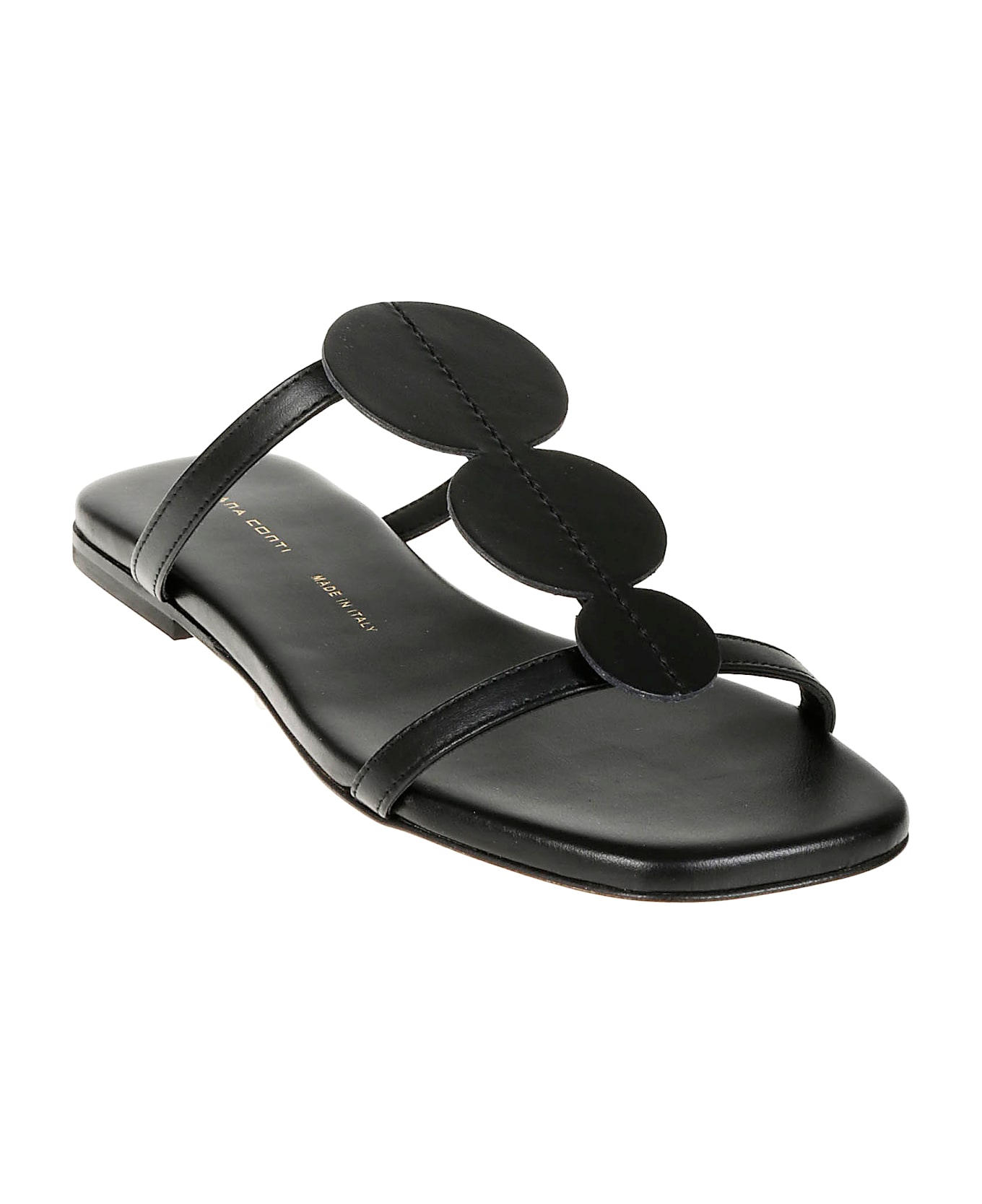 Liviana Conti Flat Mules Dots - Nero