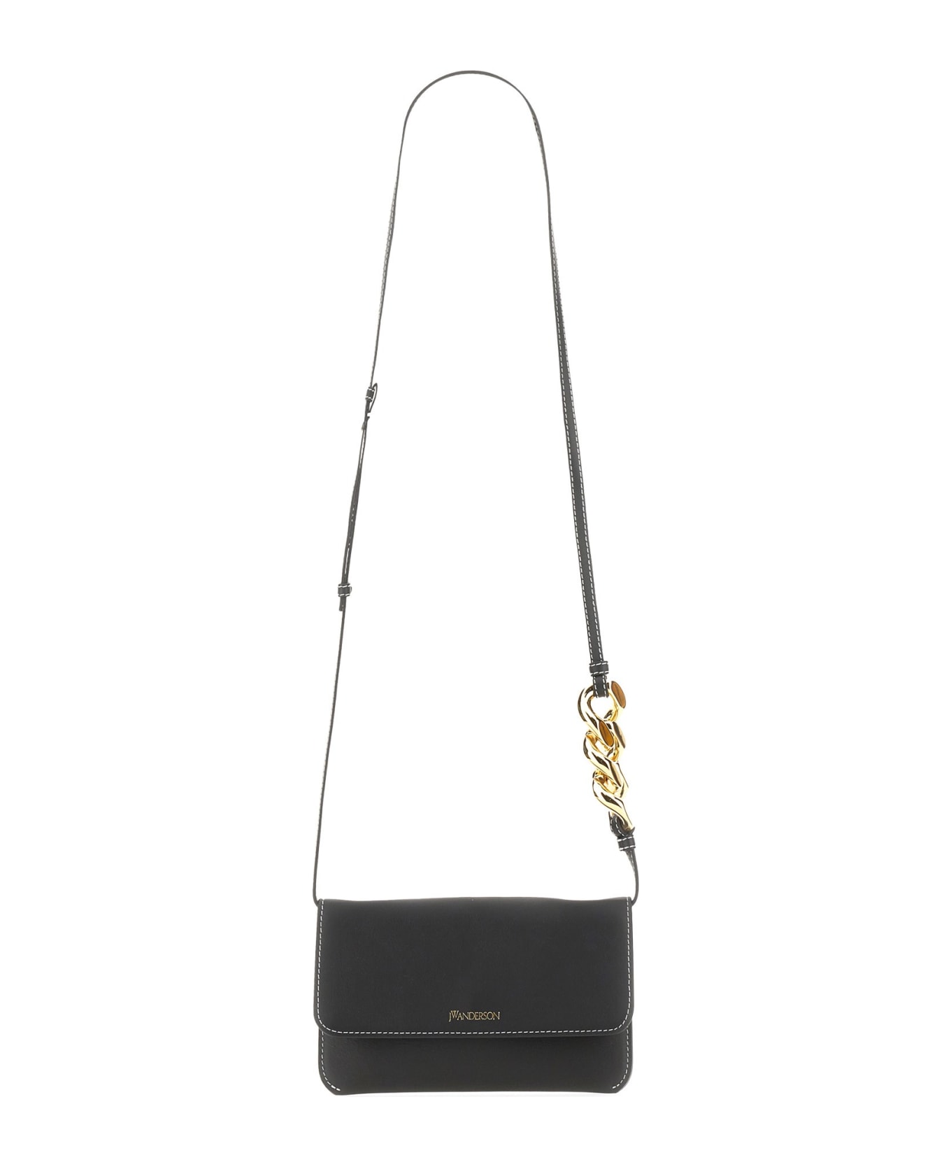 J.W. Anderson Leather Chain Smartphone Bag - Black