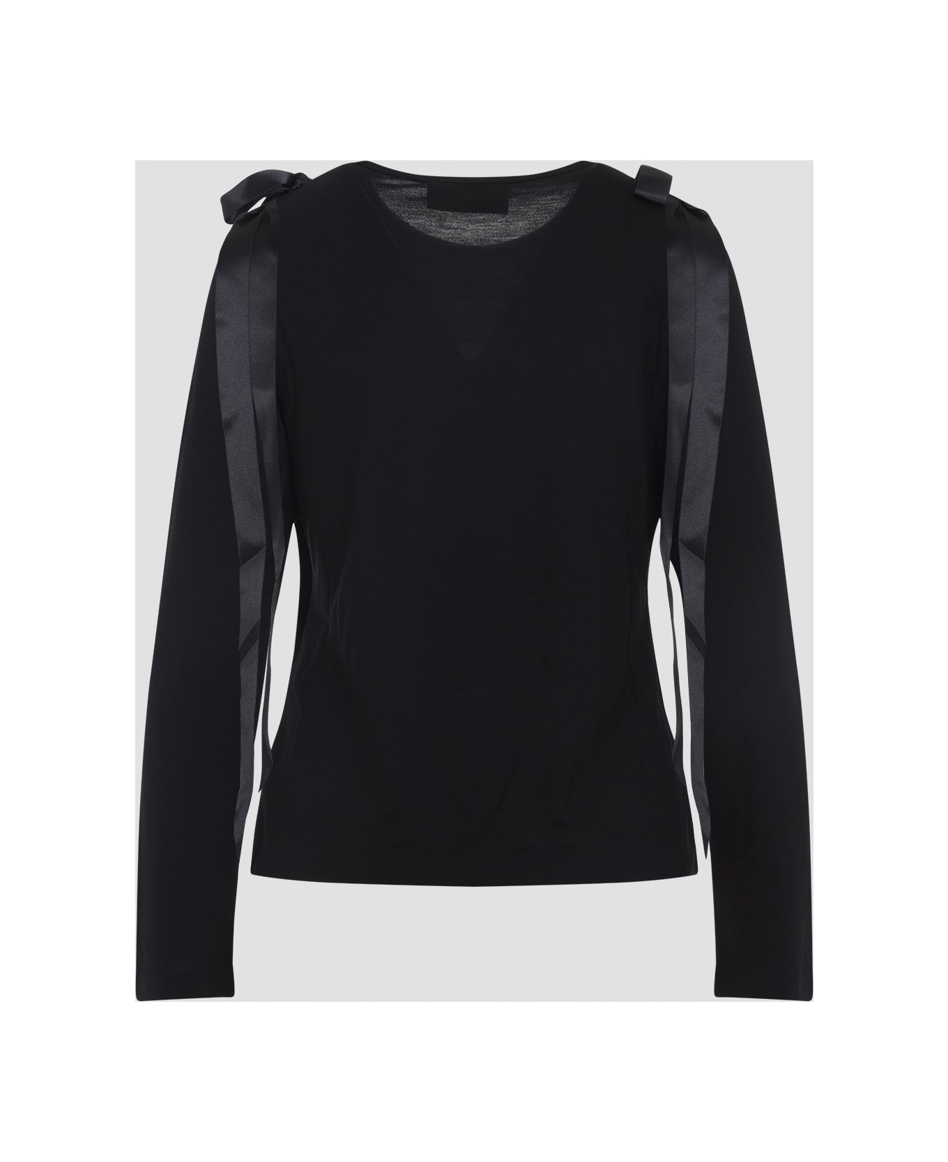 Simone Rocha Bow Ribbon T-shirt - Black