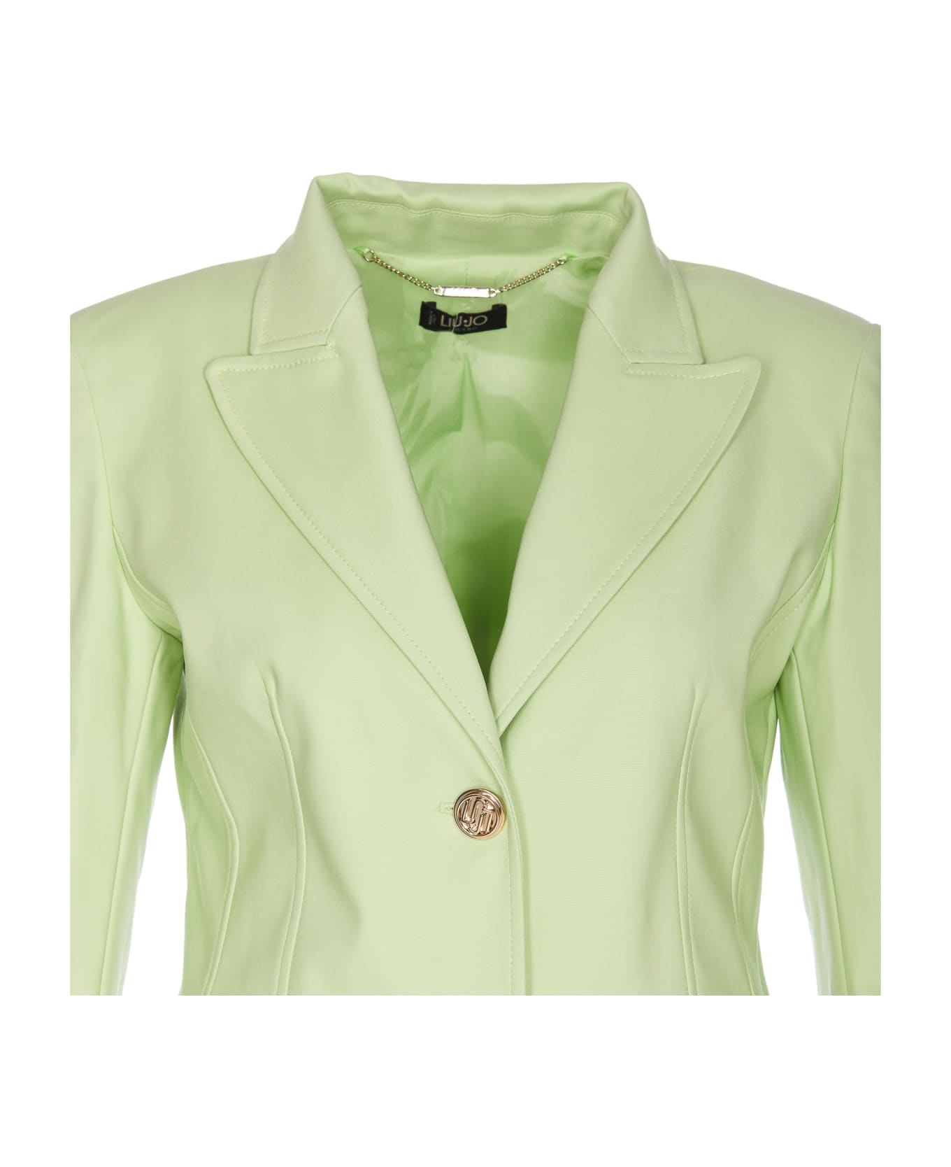 Liu-Jo Single Breasted Button Jacket - Green ブレザー