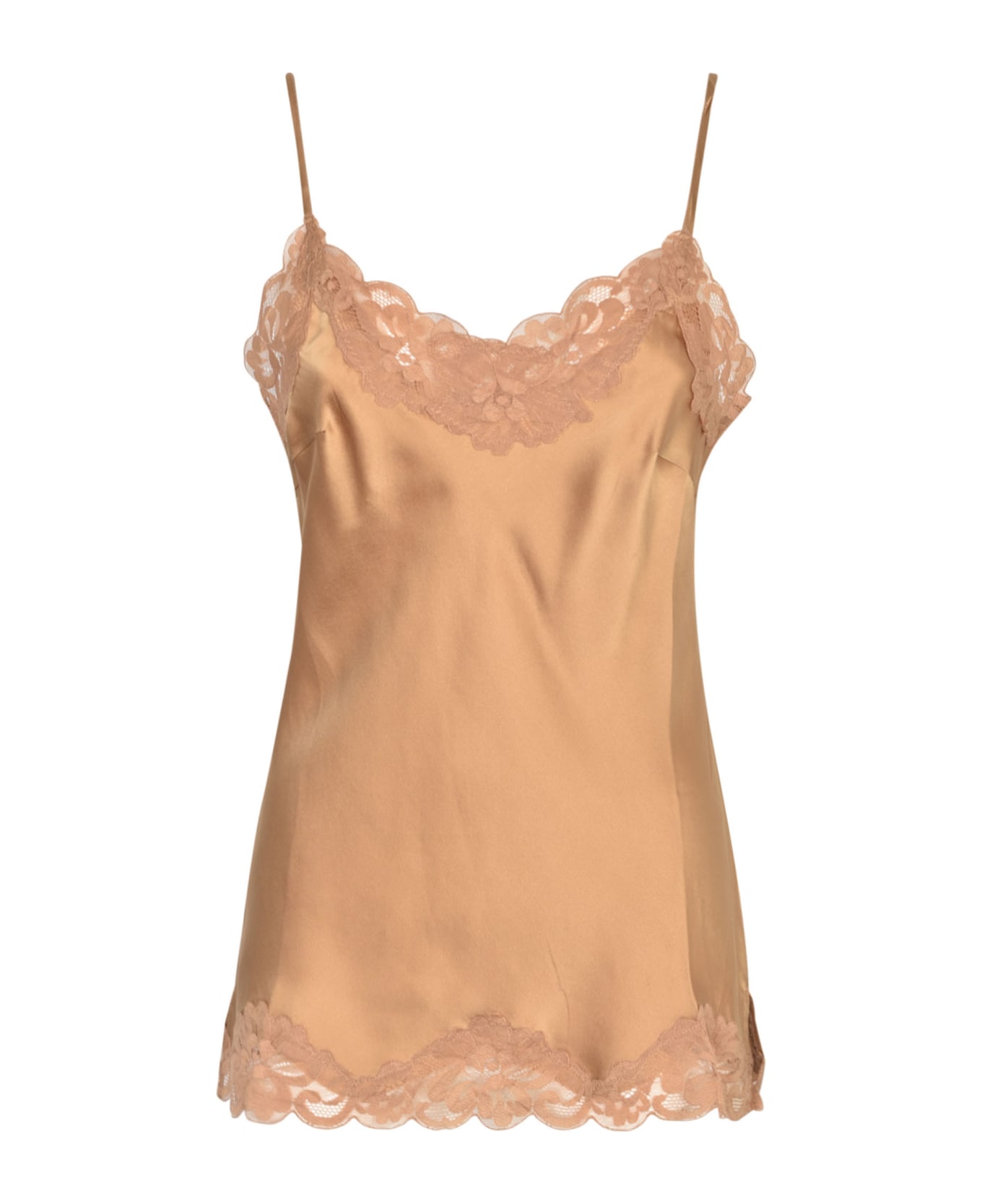 Gold Hawk Laced Top - FALL CAMEL