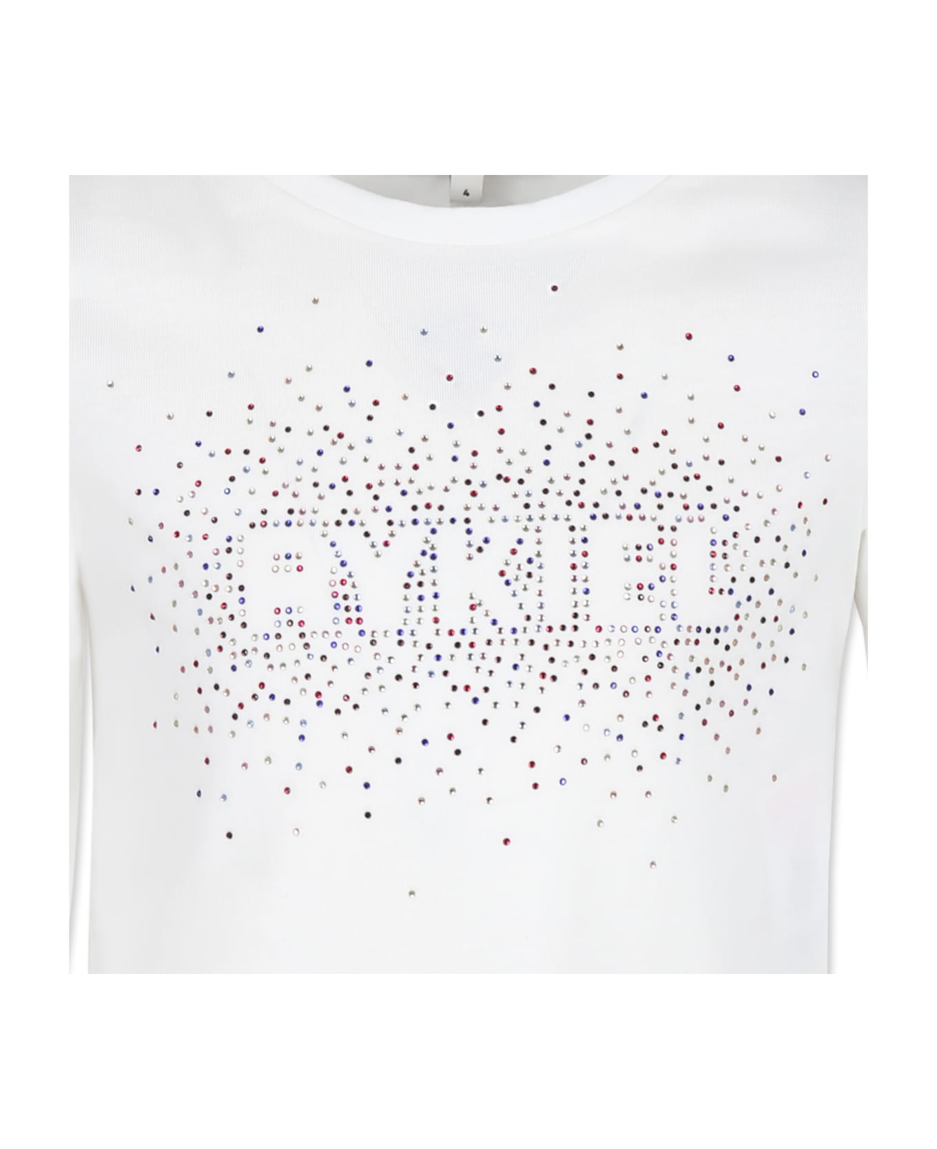 Rykiel Enfant White T-shirt For Girl With Logo - White