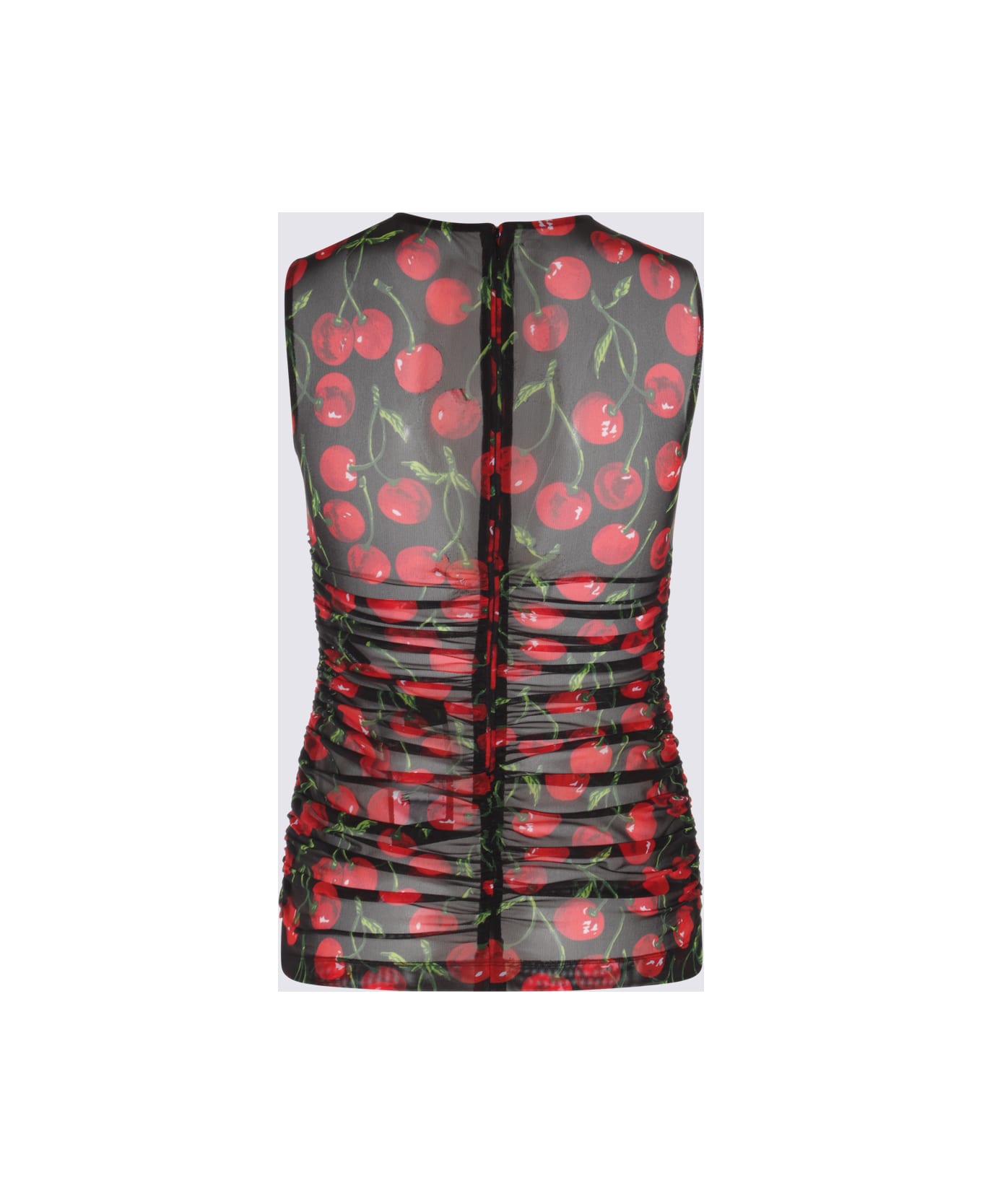 Dolce & Gabbana Black, Red And Green Top - Iy Black Mix
